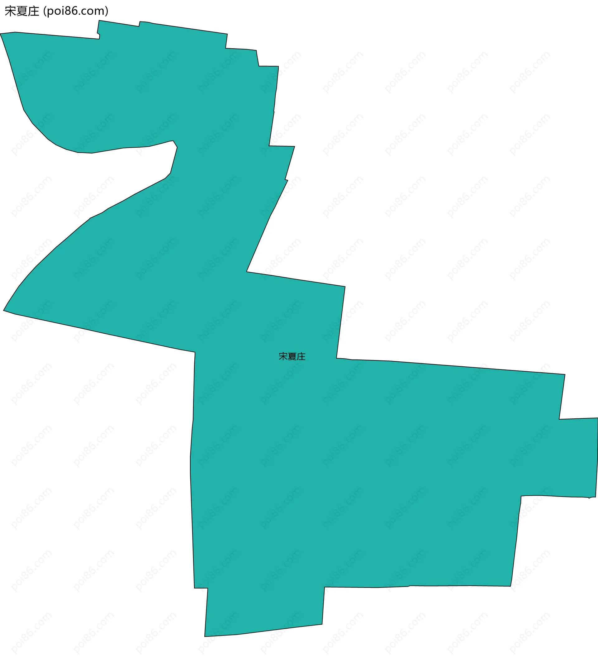 宋夏庄边界地图