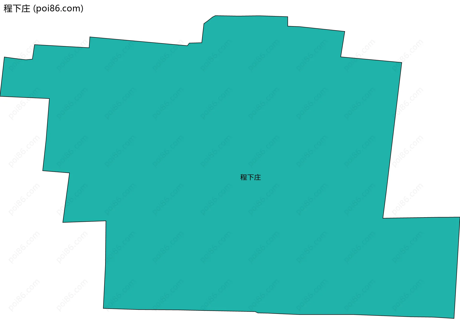 程下庄边界地图