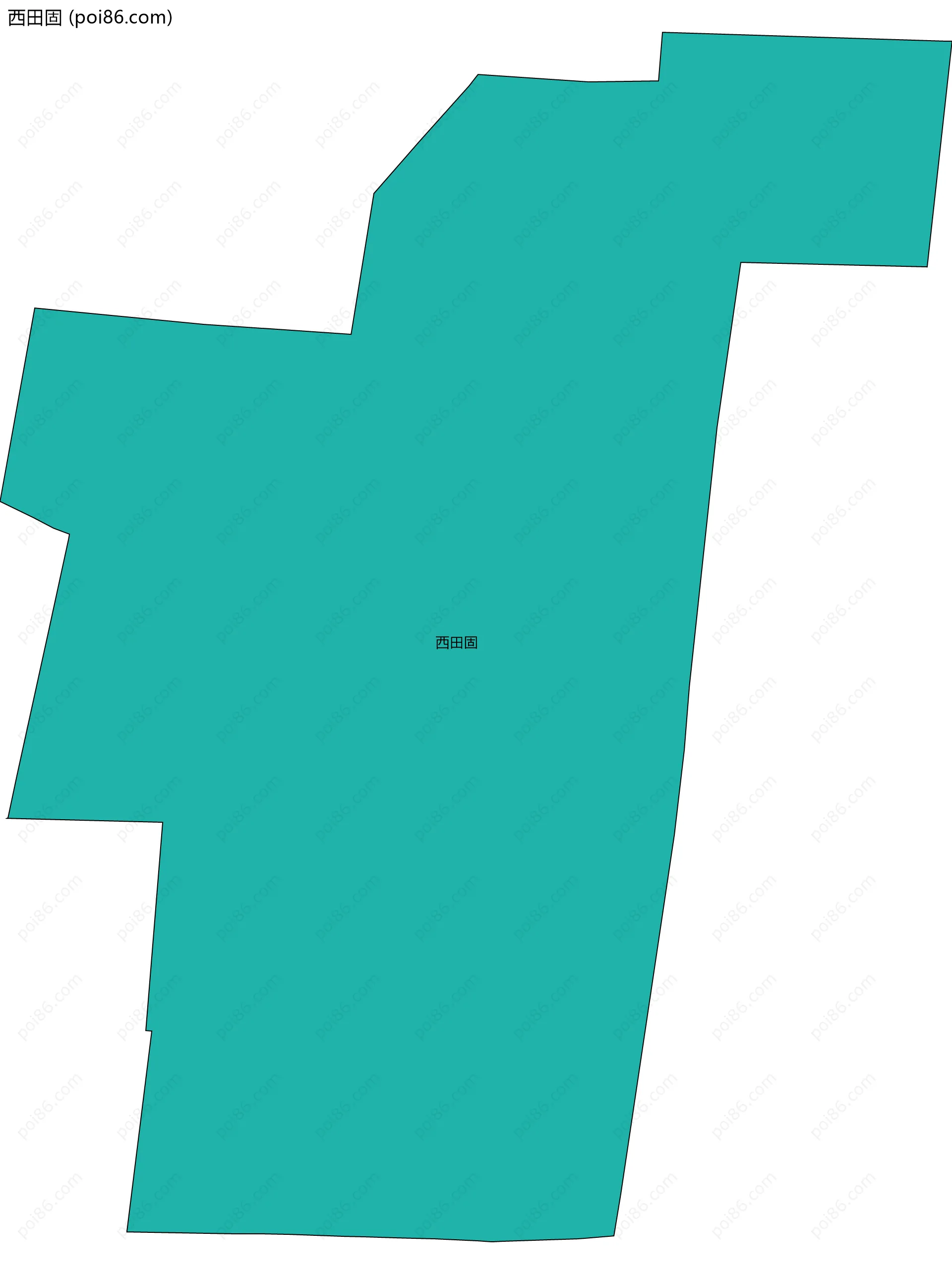 西田固边界地图