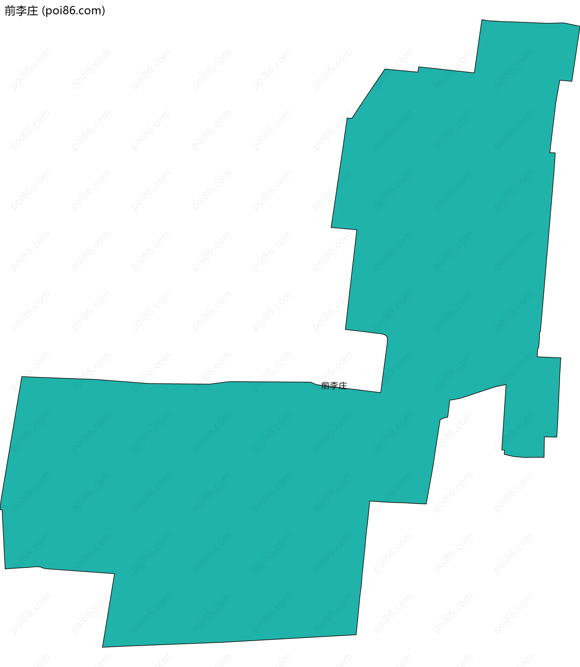 前李庄边界地图