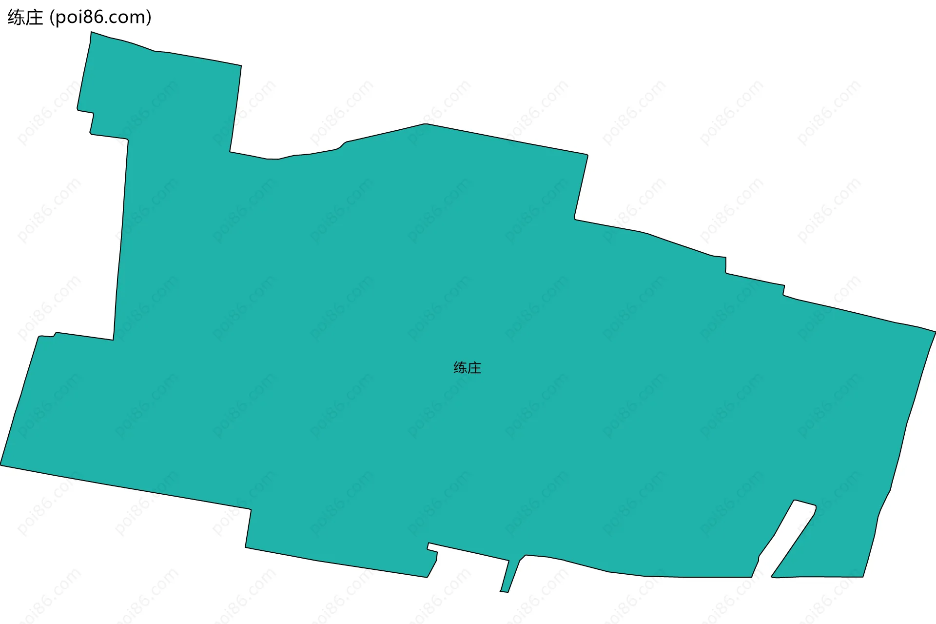 练庄边界地图