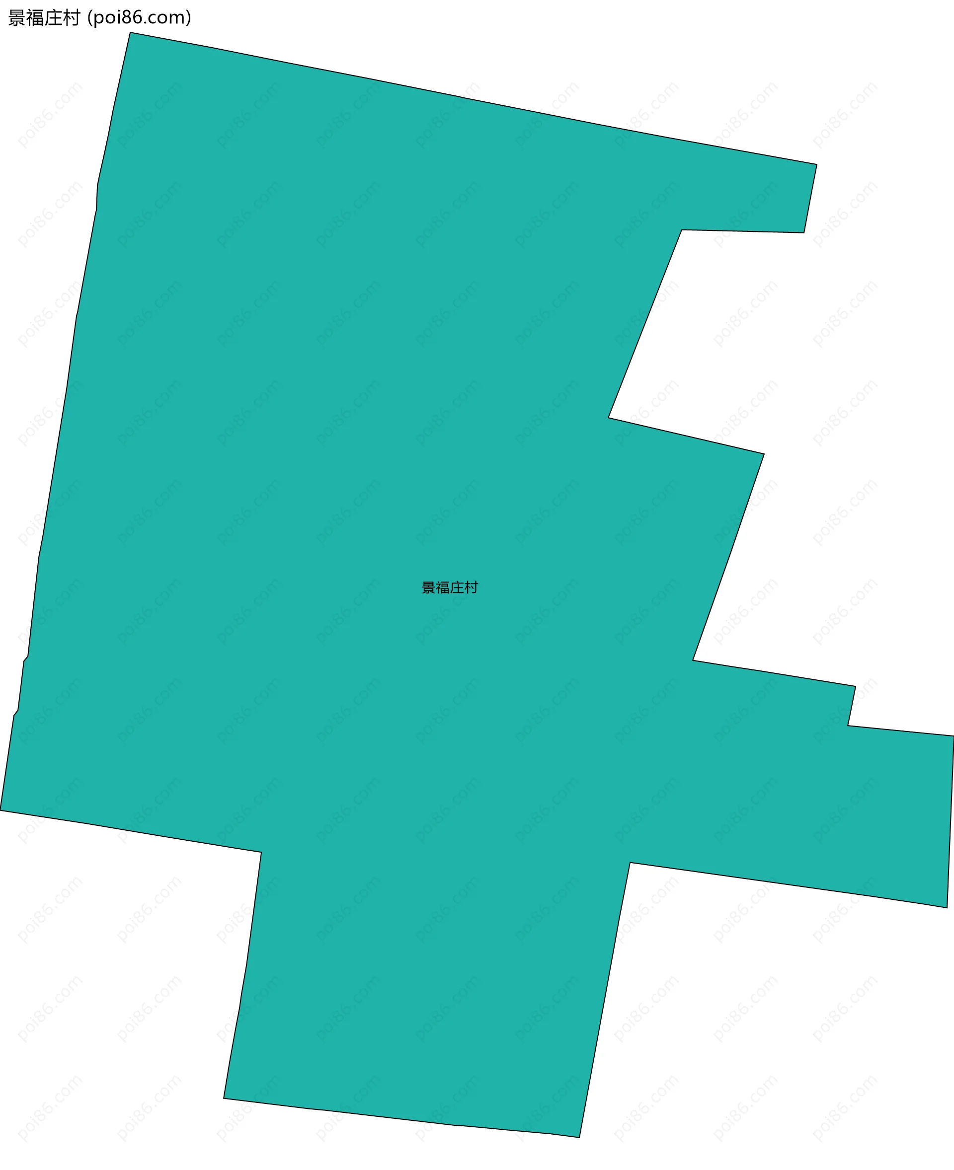 景福庄村边界地图