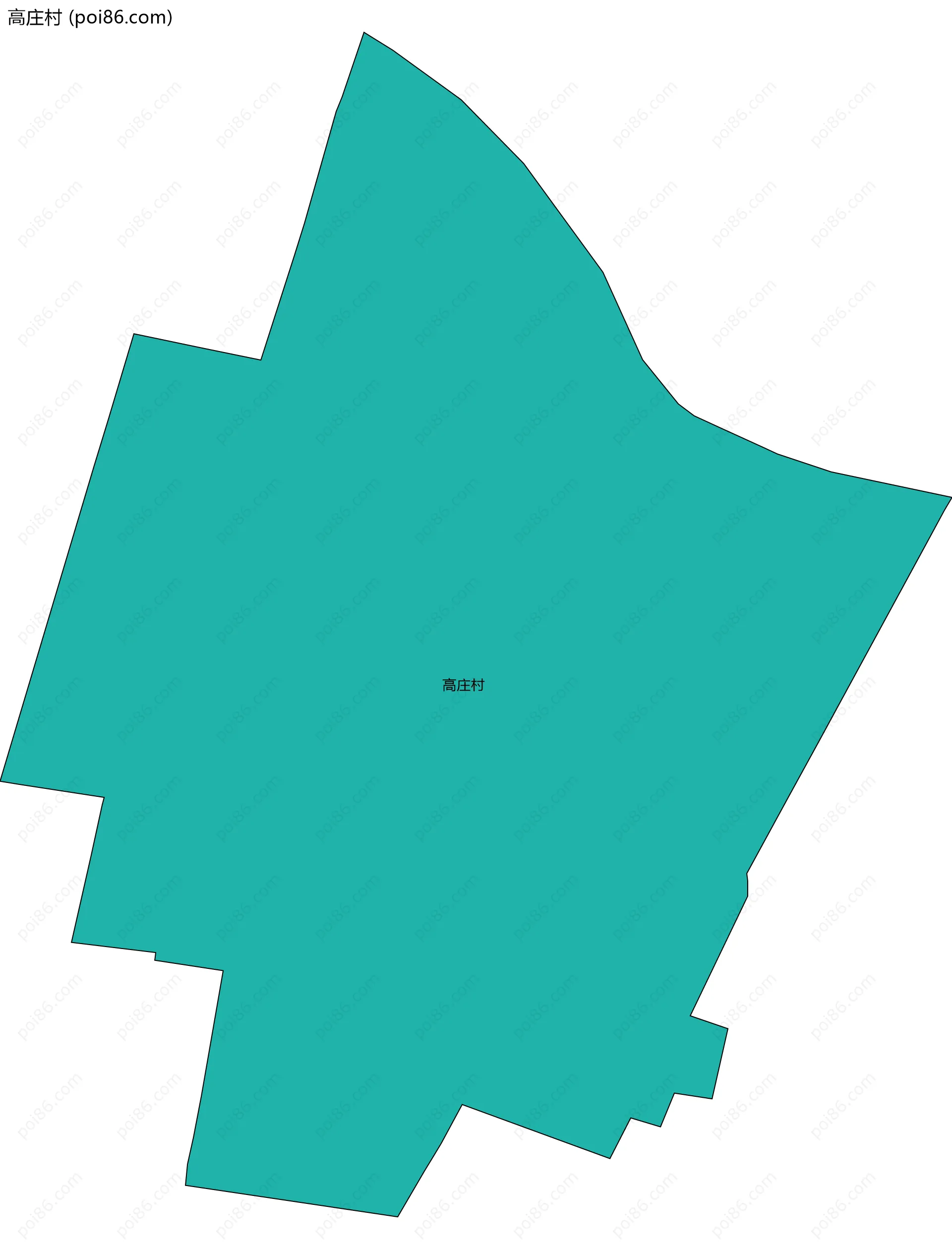 高庄村边界地图