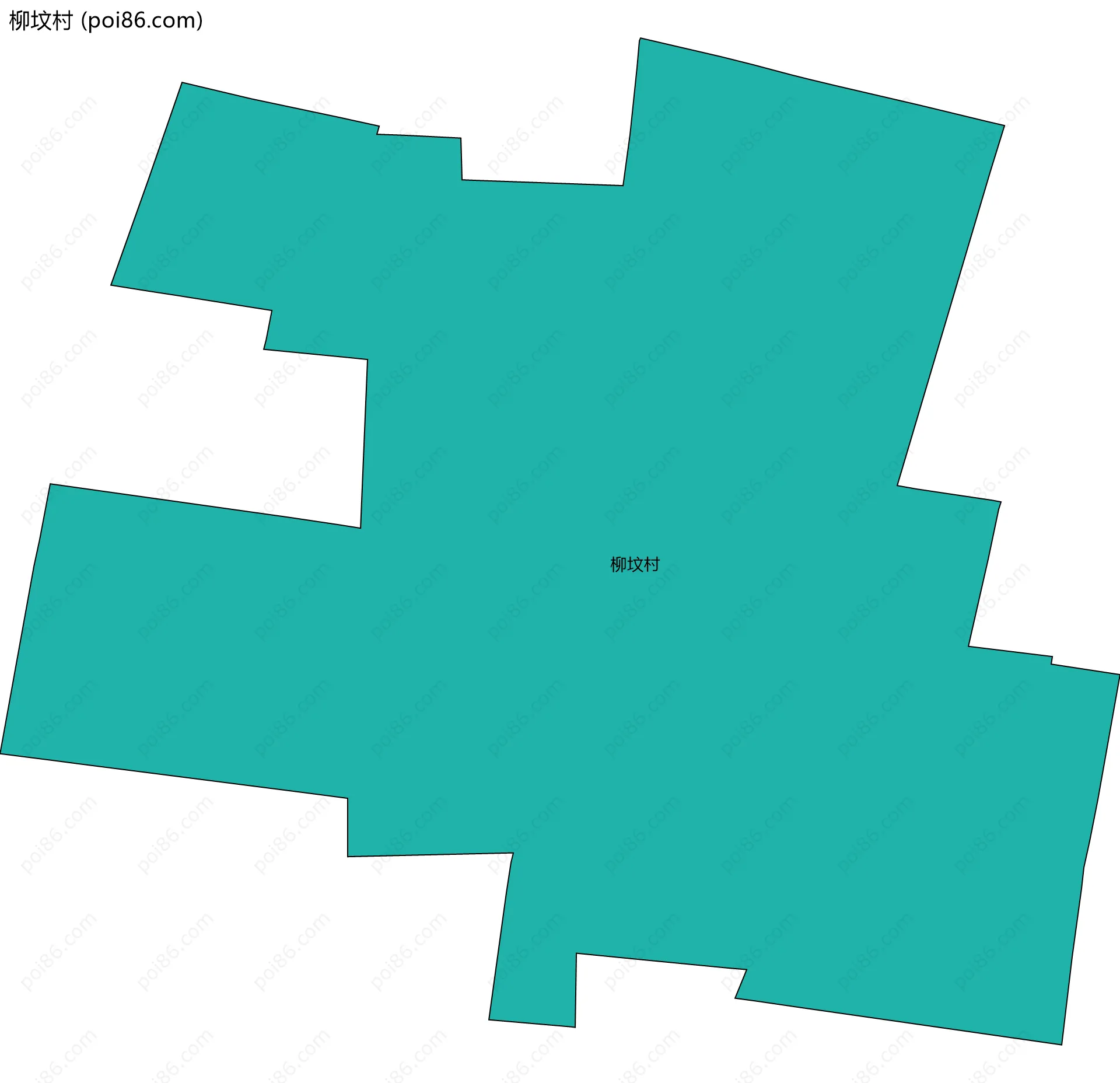 柳坟村边界地图