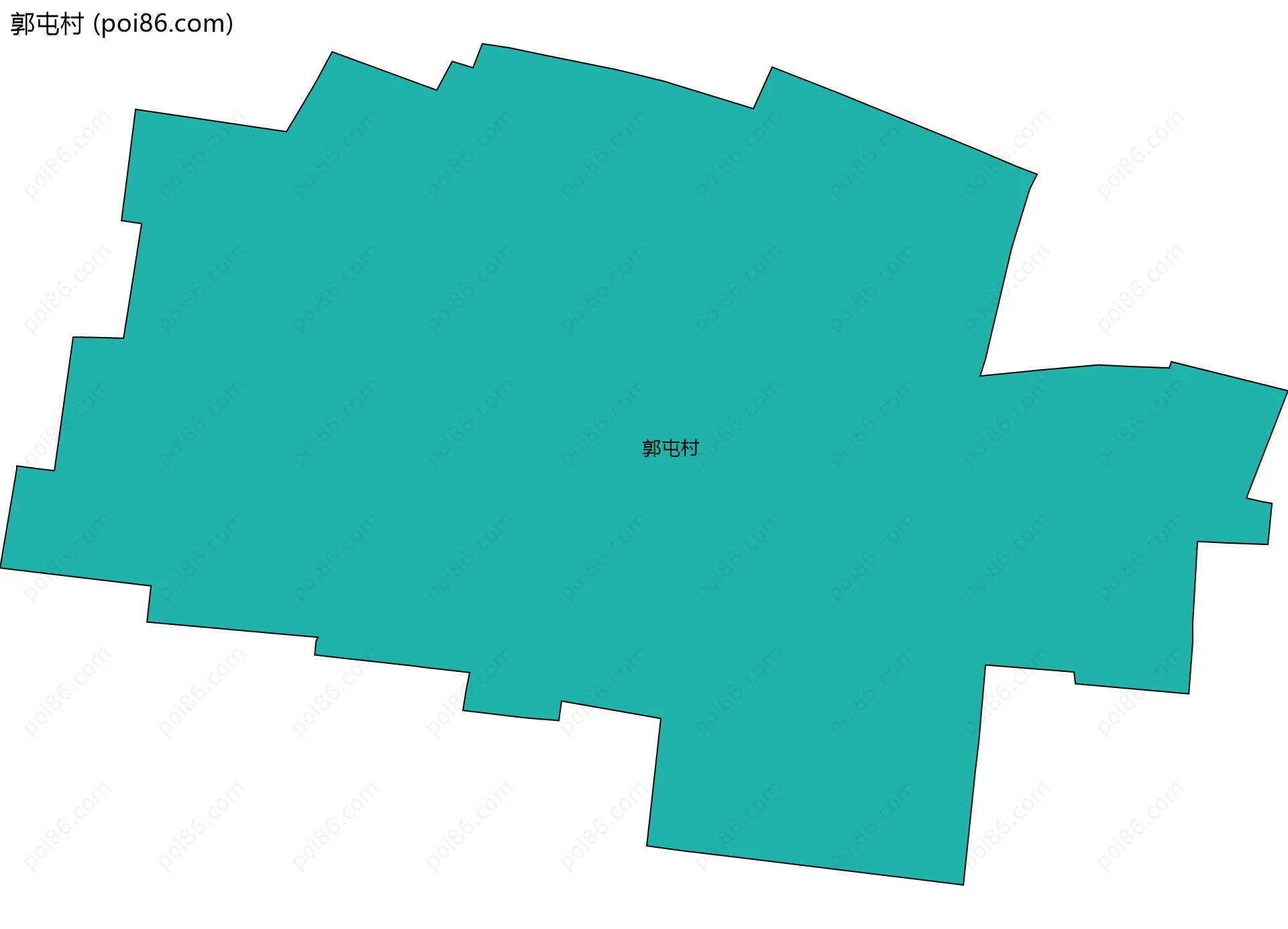 郭屯村边界地图