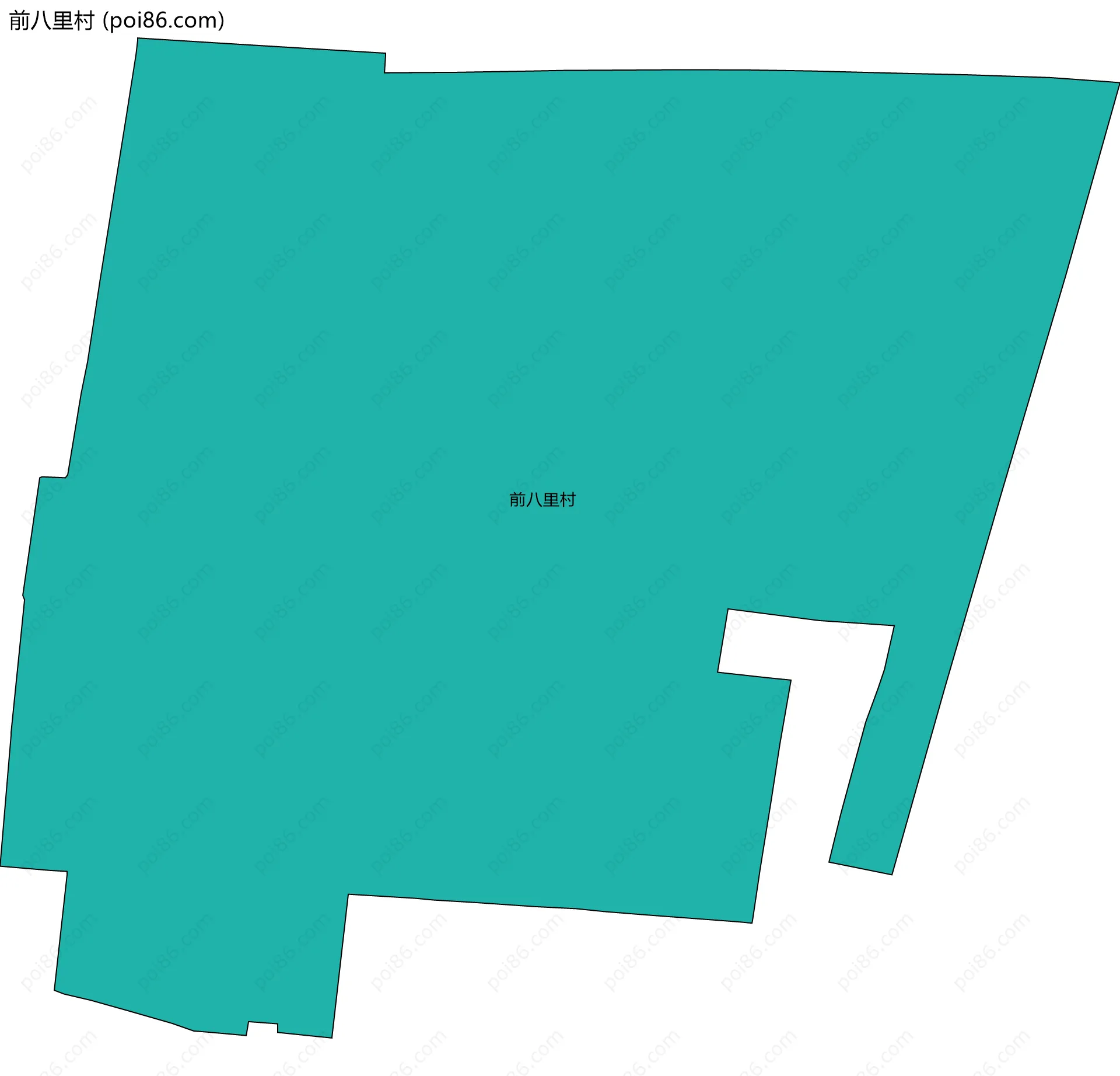 前八里村边界地图