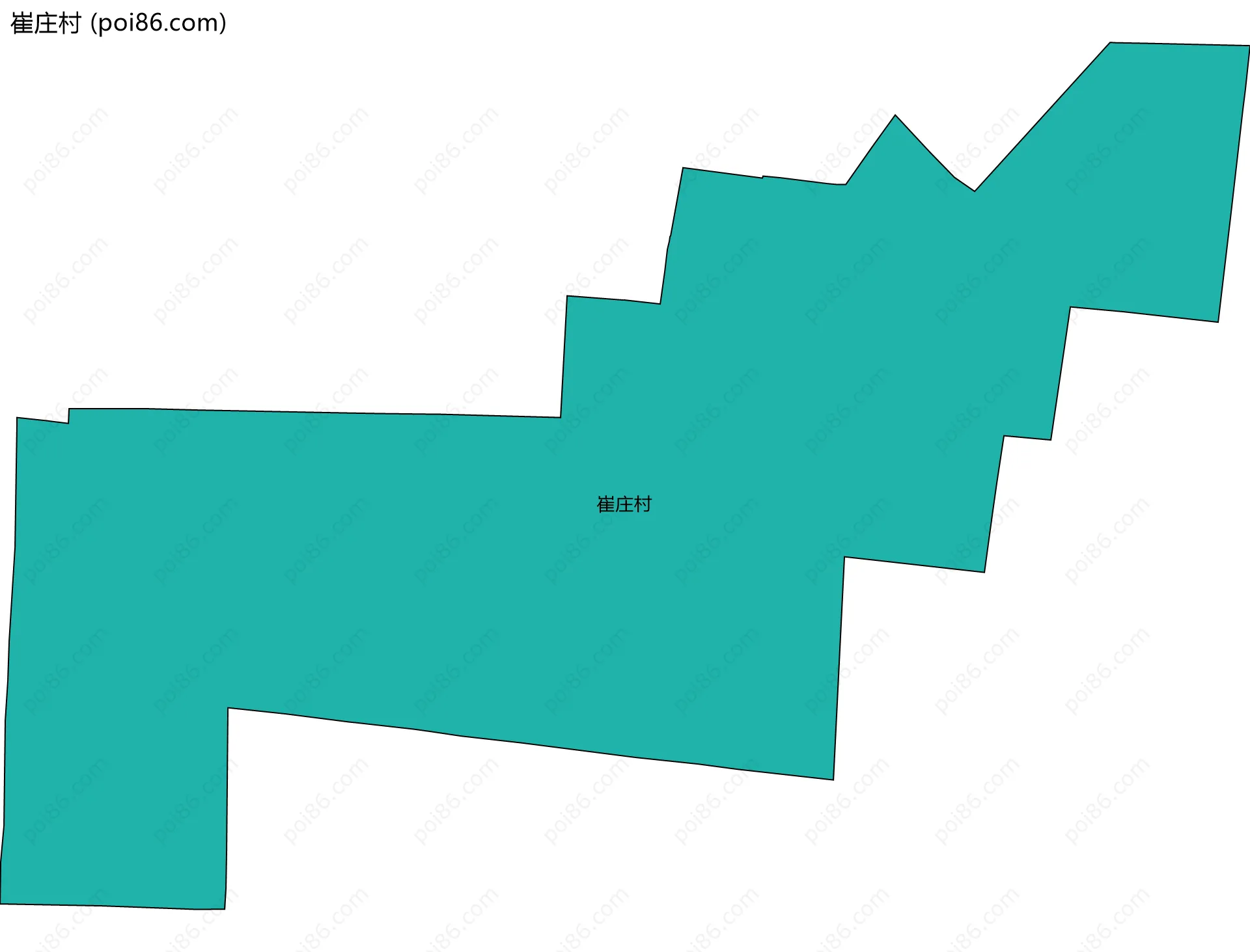 崔庄村边界地图