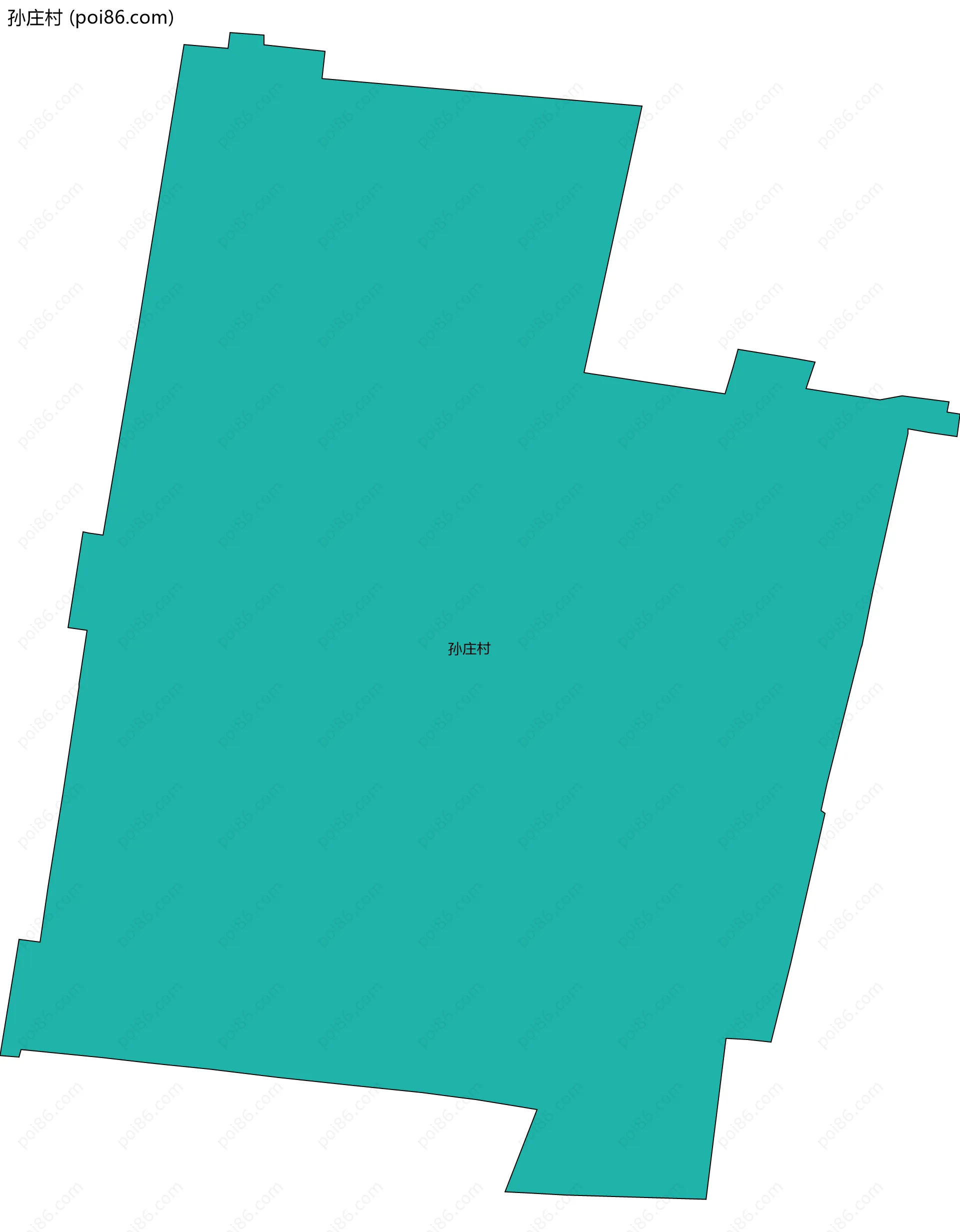 孙庄村边界地图