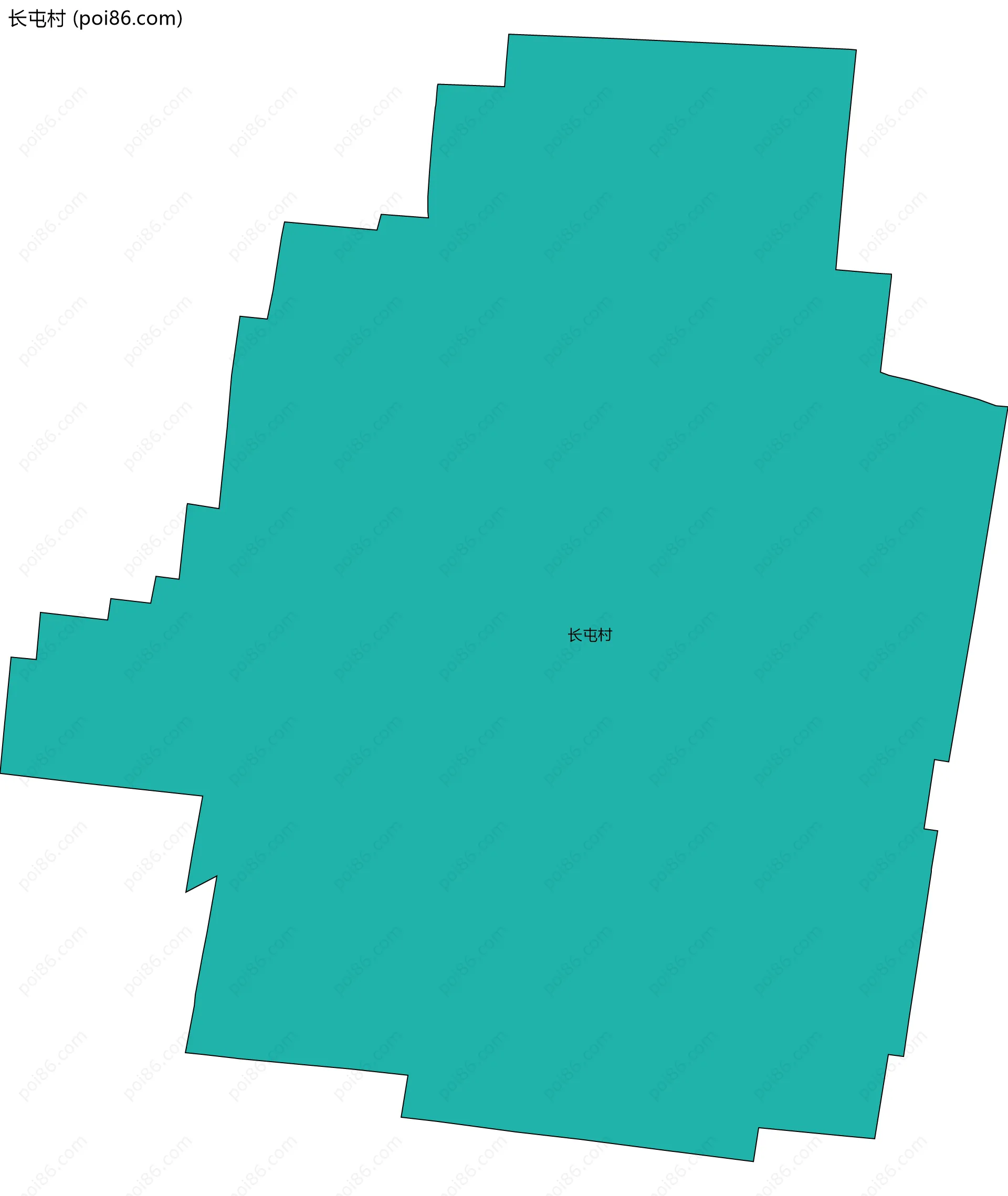 长屯村边界地图