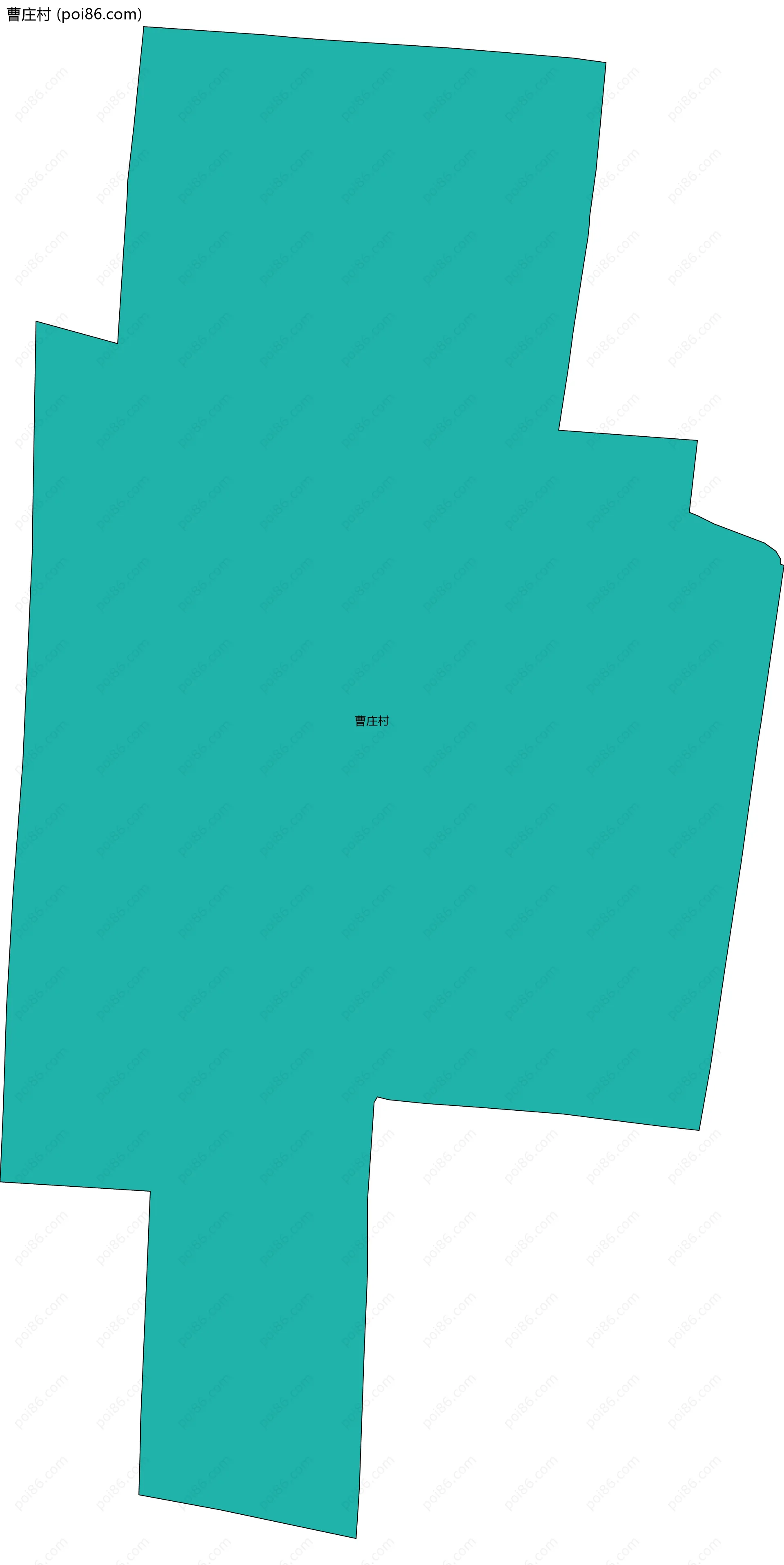 曹庄村边界地图