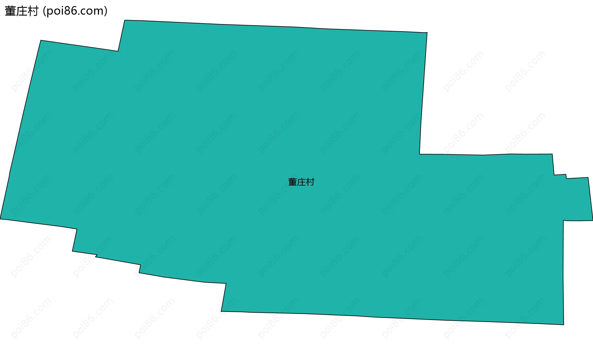 董庄村边界地图