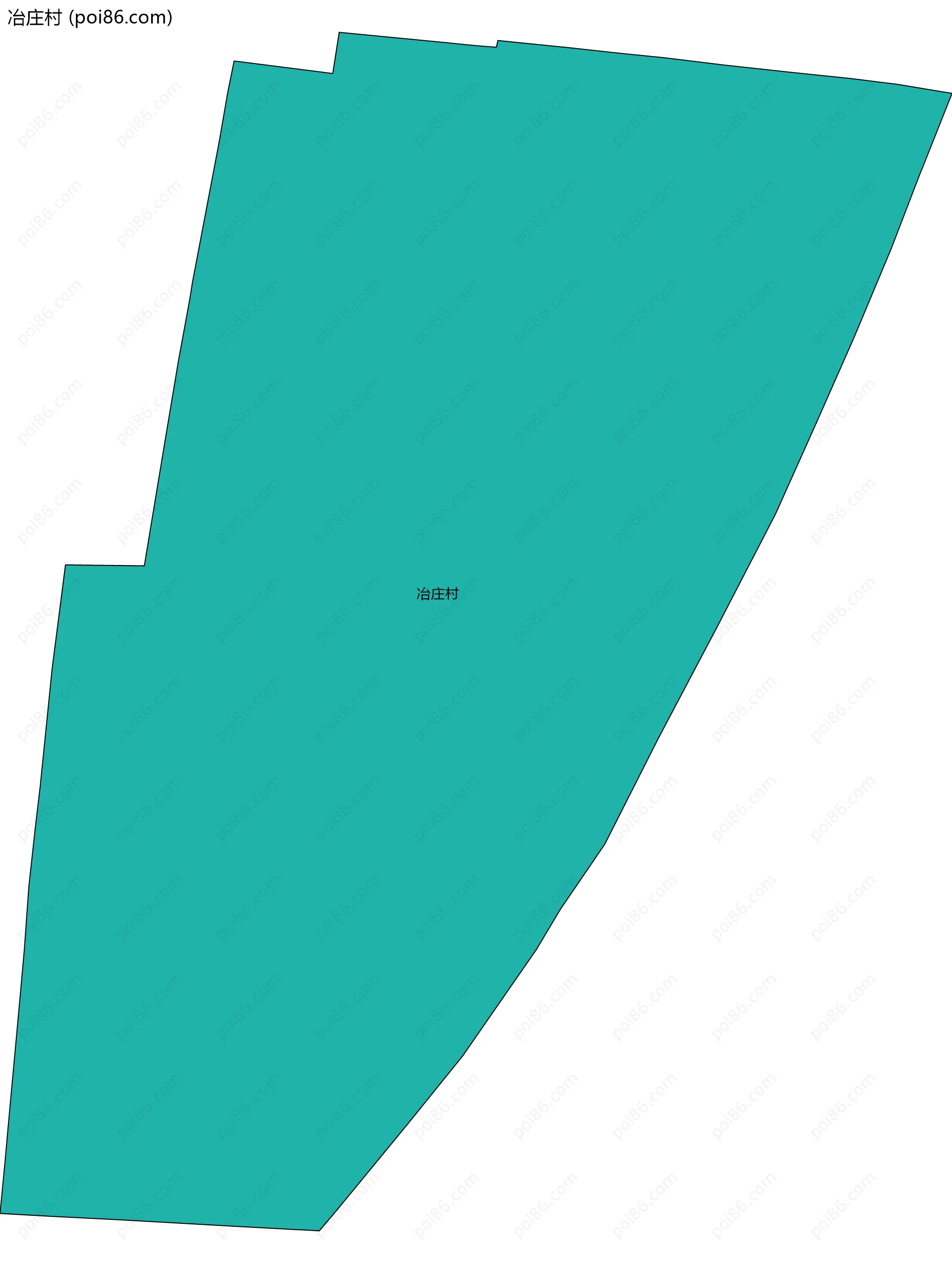 冶庄村边界地图