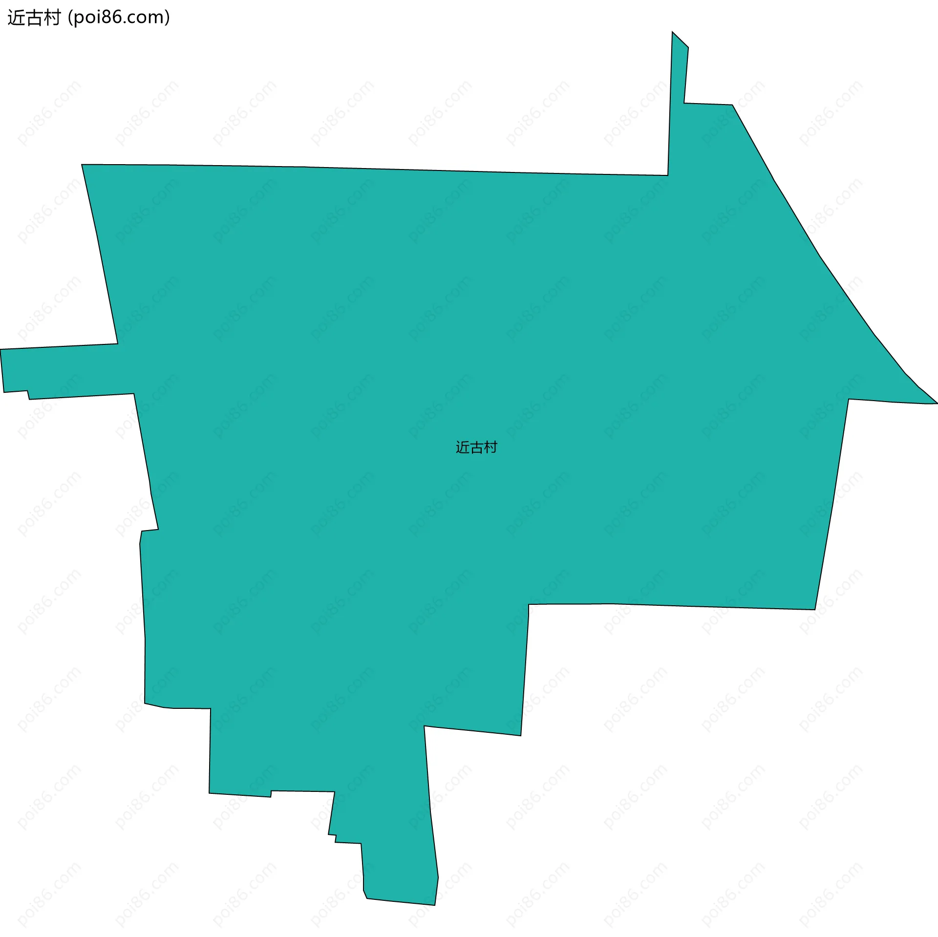 近古村边界地图