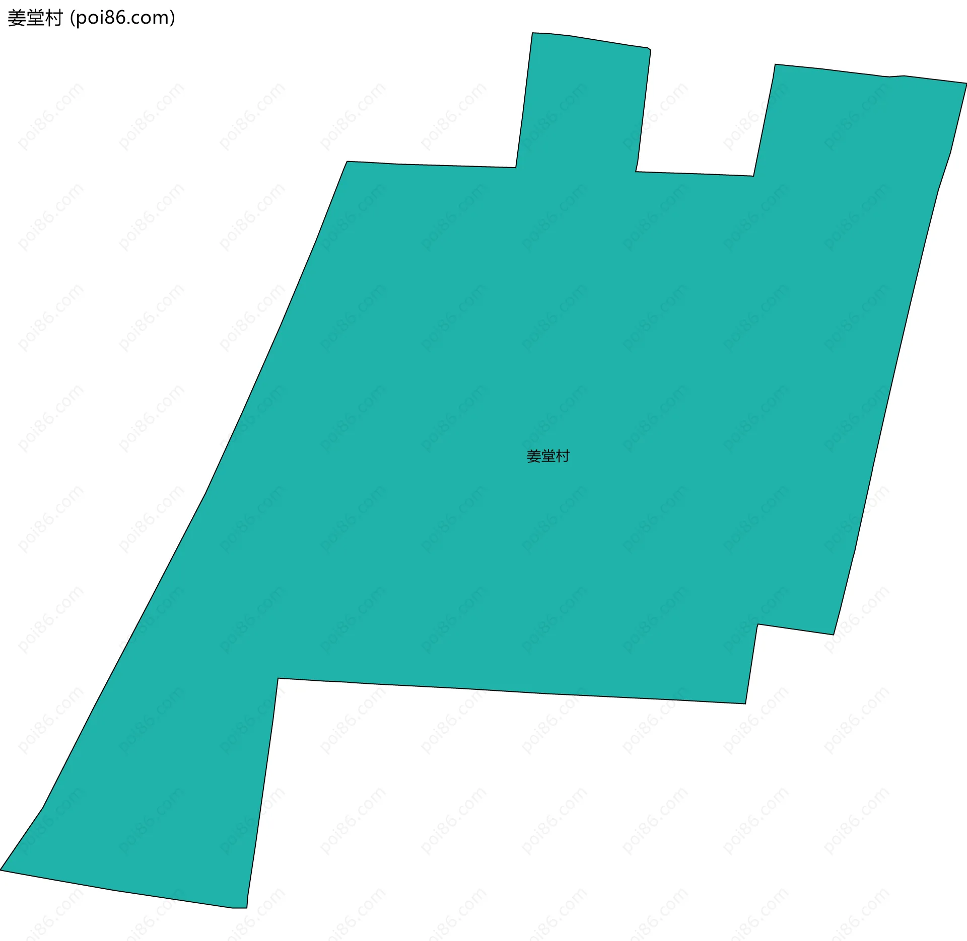 姜堂村边界地图