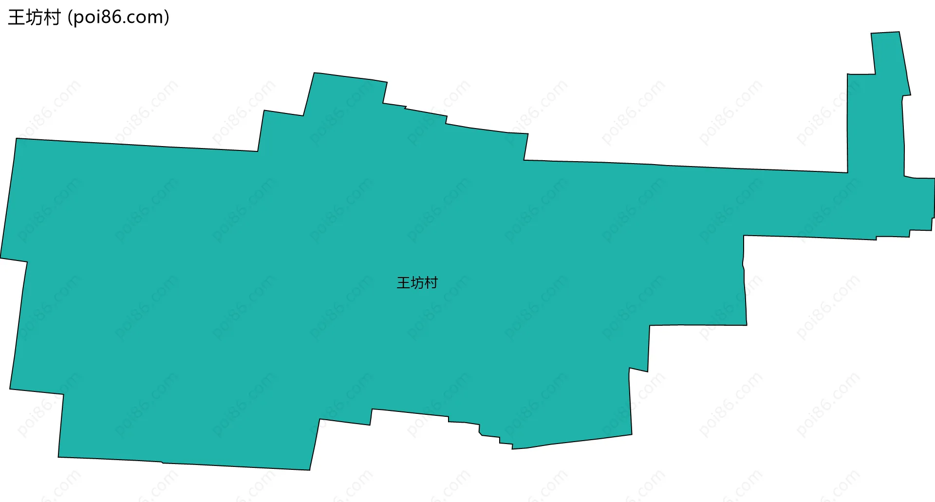 王坊村边界地图