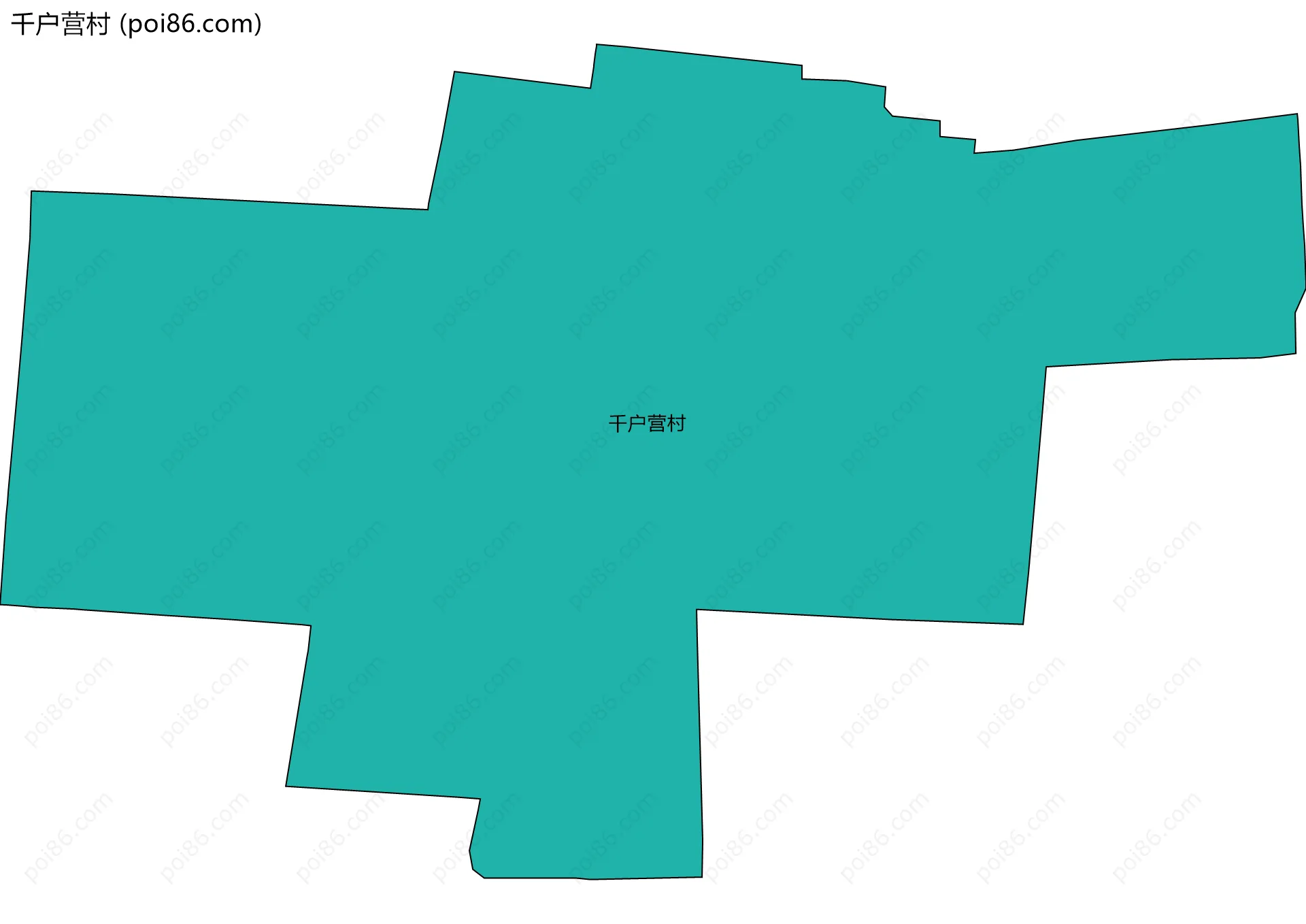 千户营村边界地图