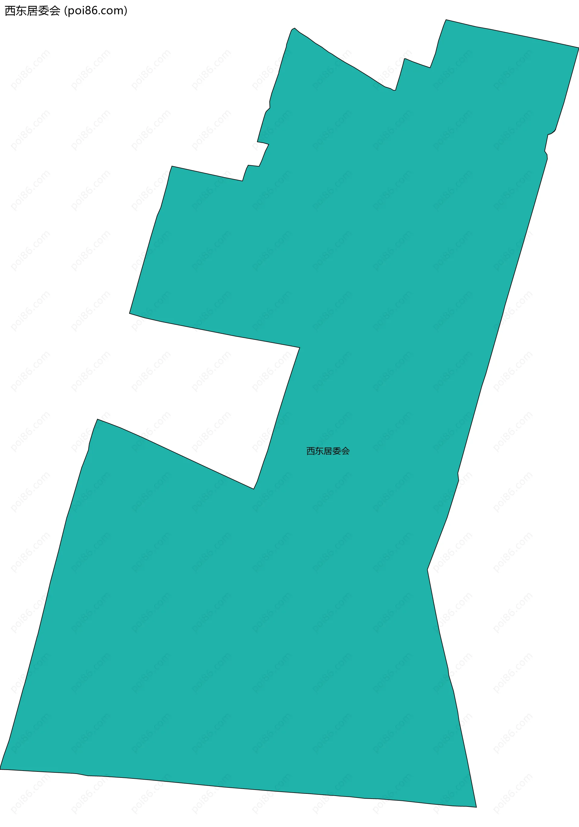 西东居委会边界地图