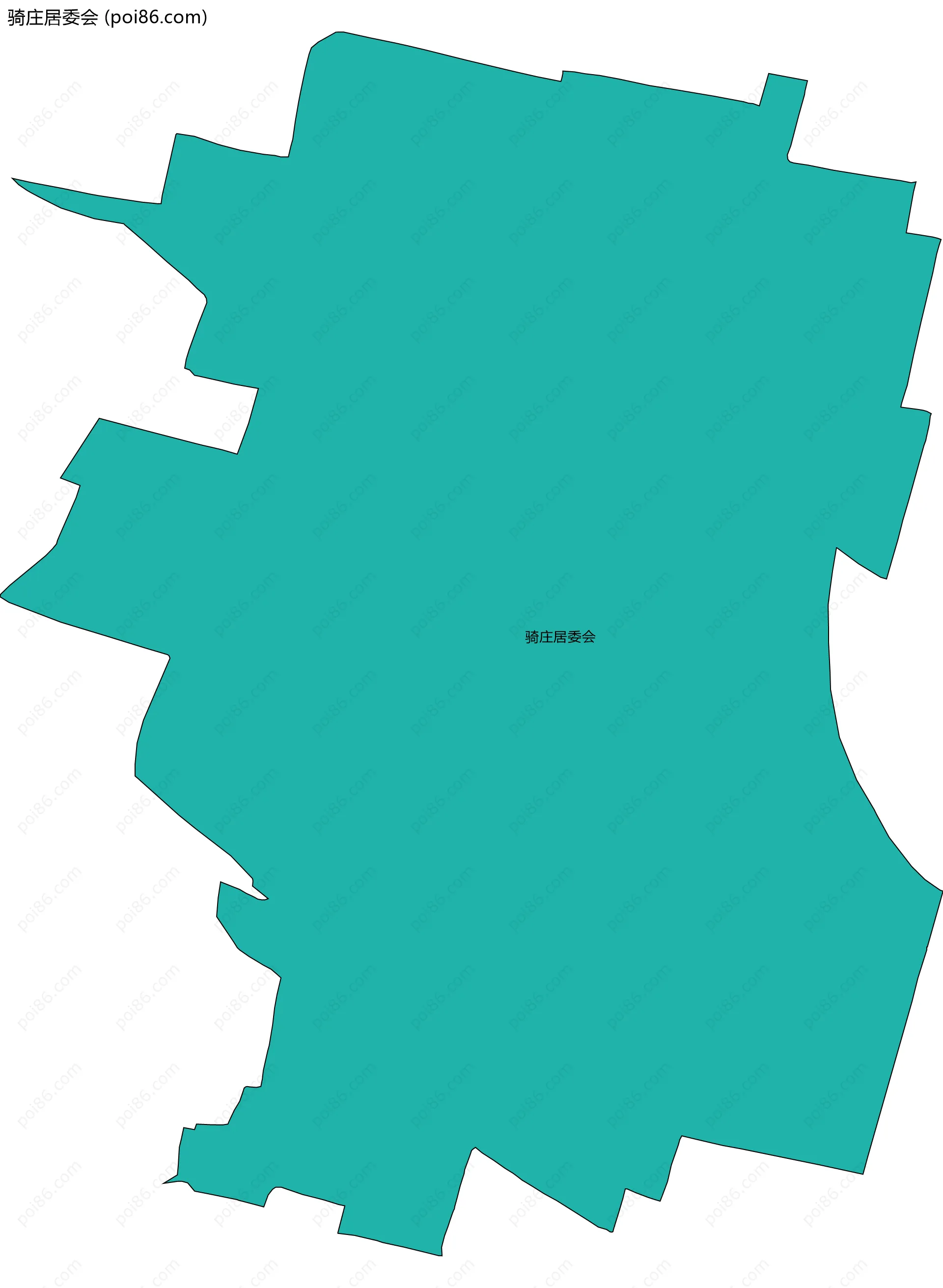 骑庄居委会边界地图