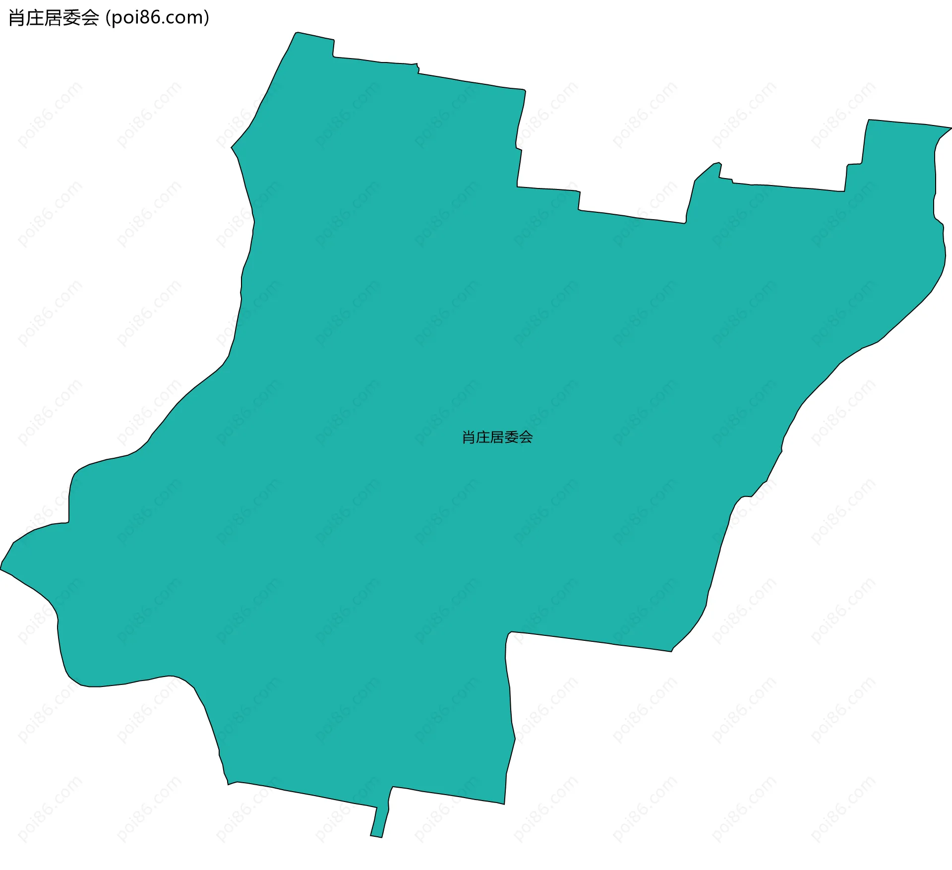 肖庄居委会边界地图