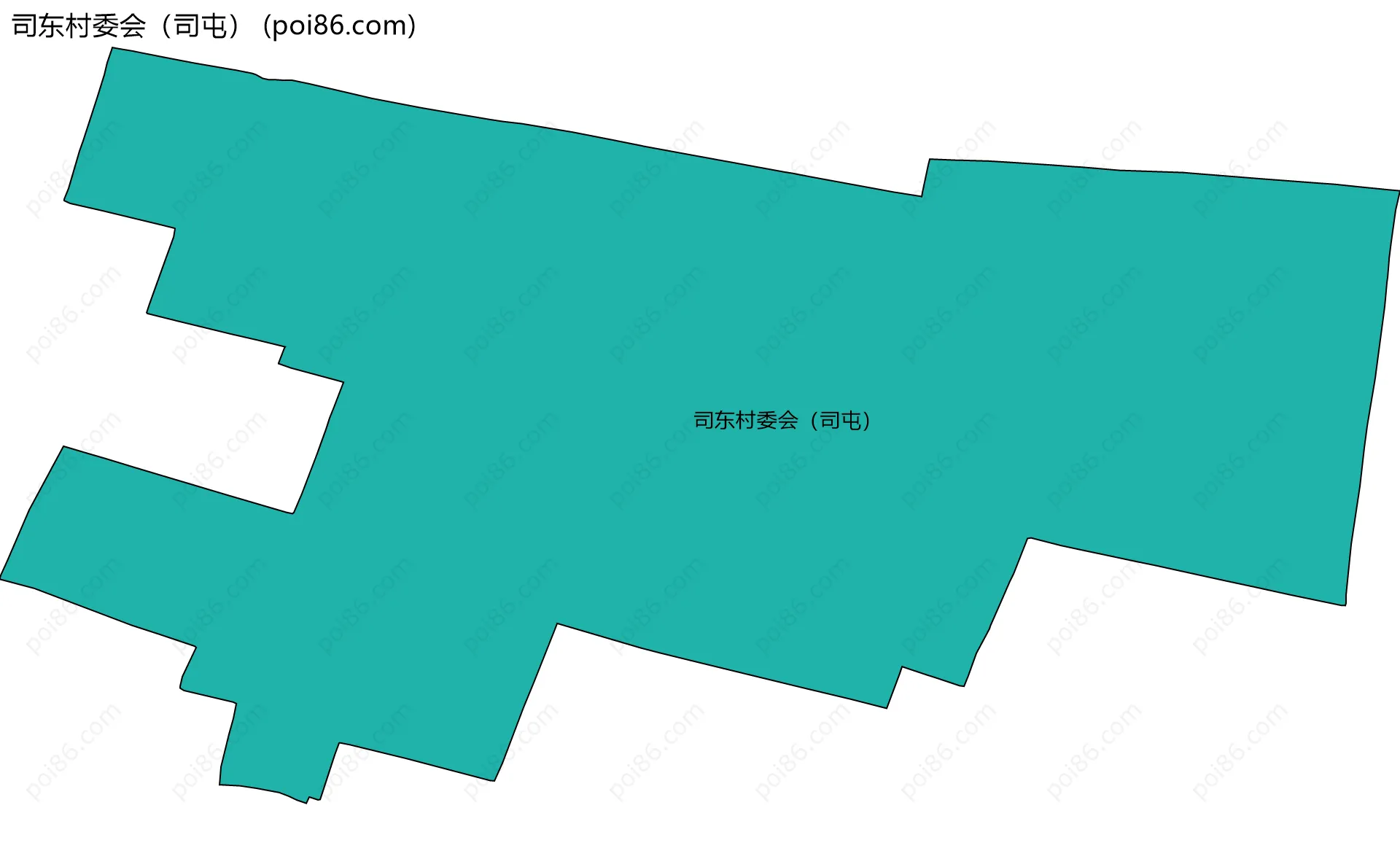 司东村委会（司屯）边界地图