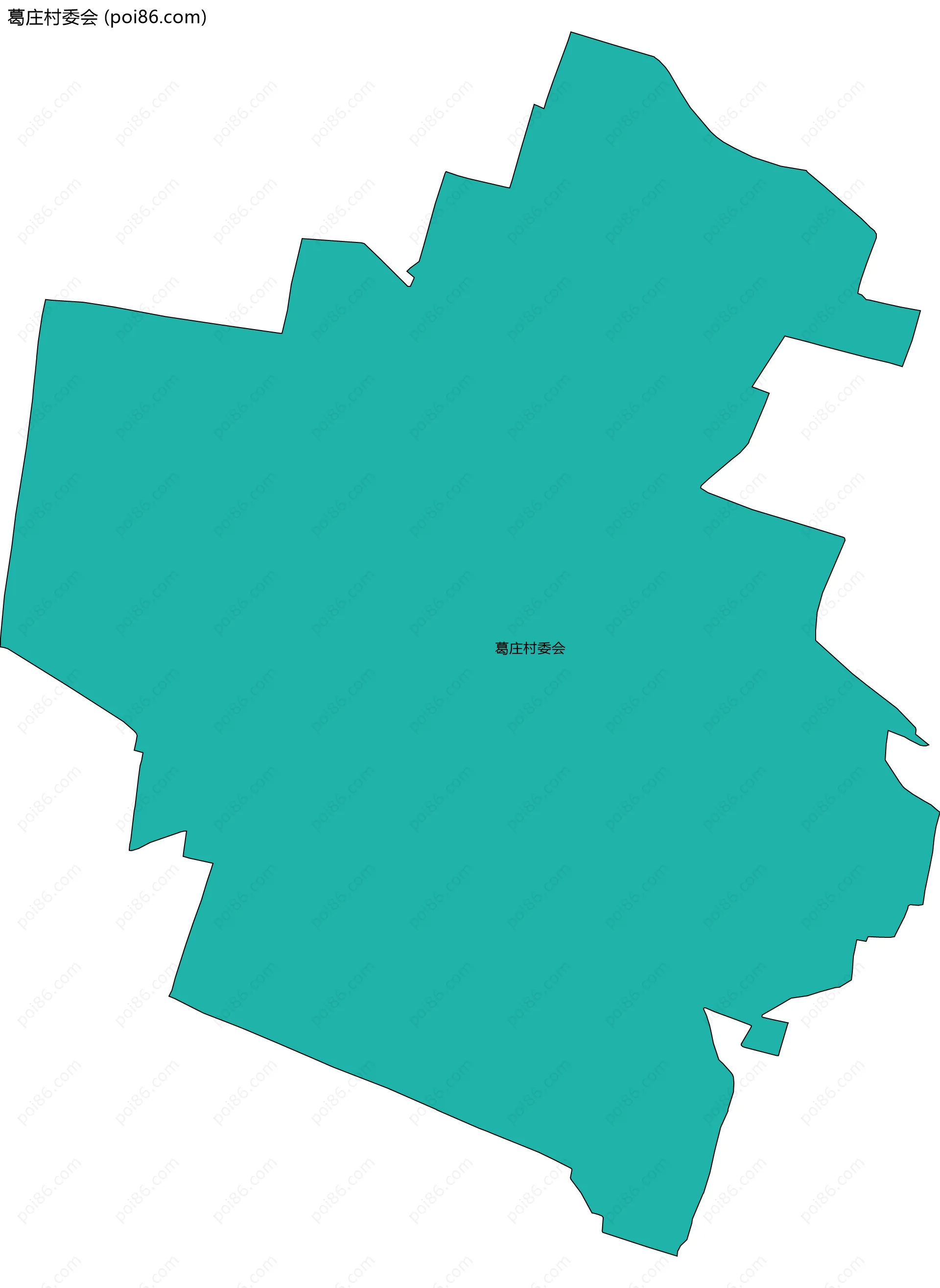 葛庄村委会边界地图