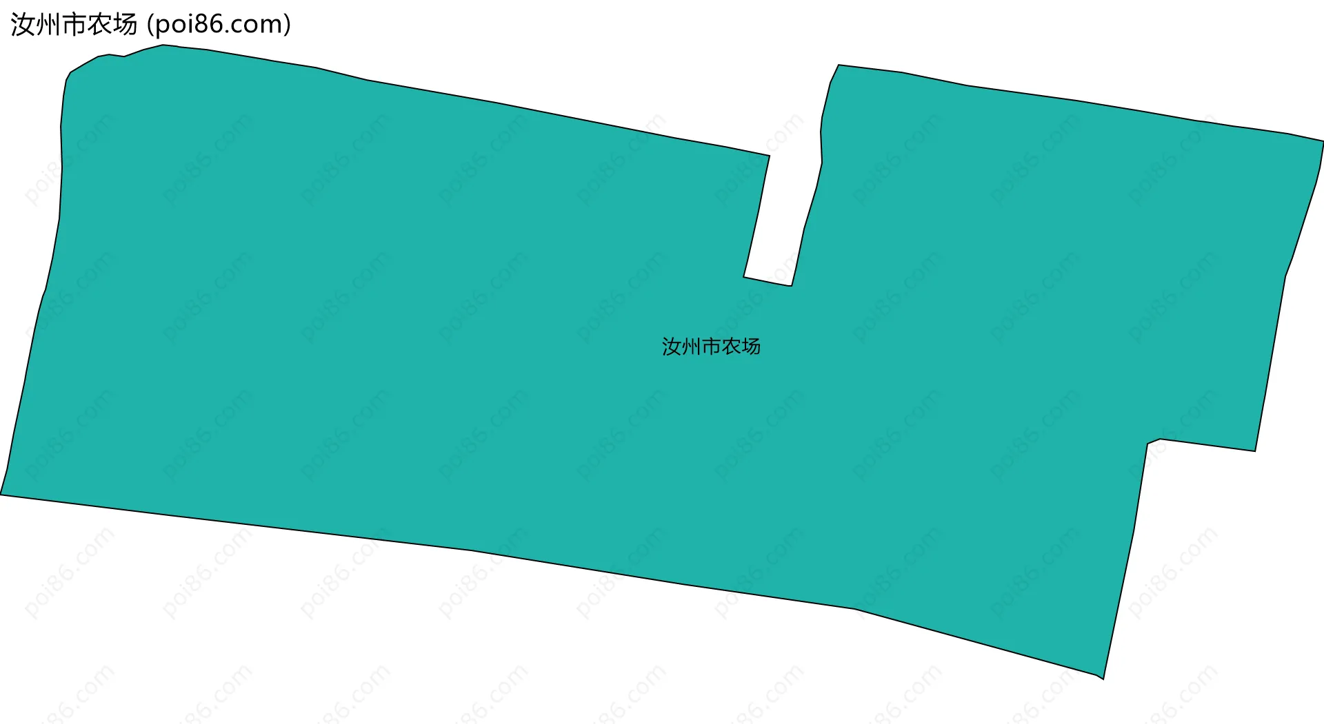 汝州市农场边界地图
