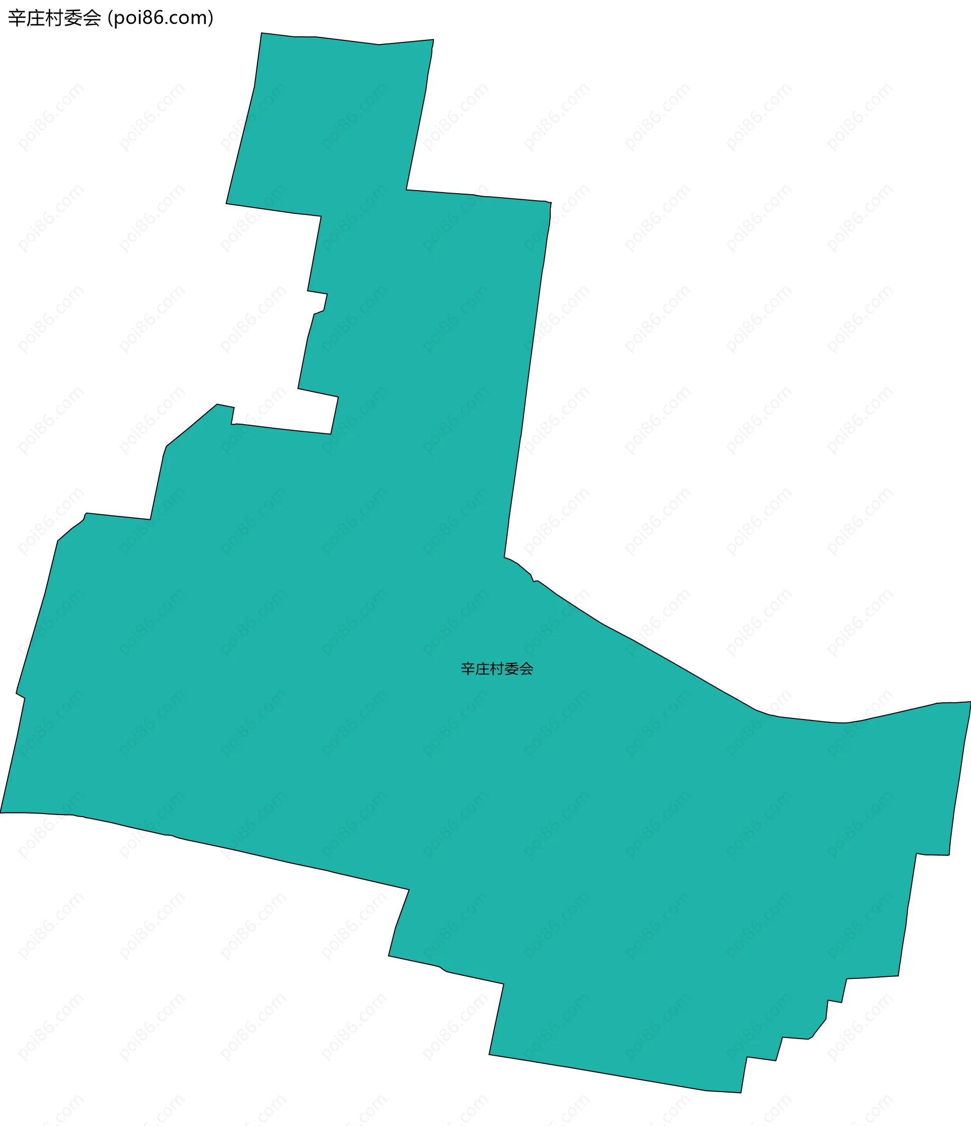 辛庄村委会边界地图