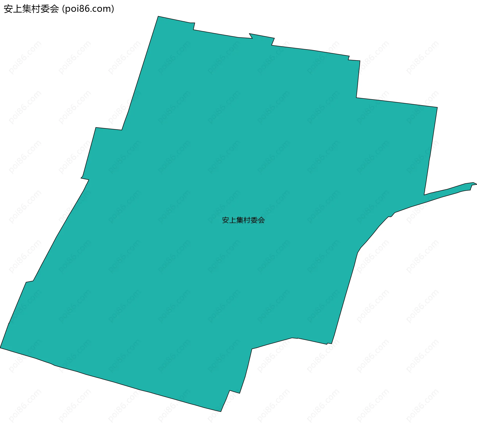 安上集村委会边界地图