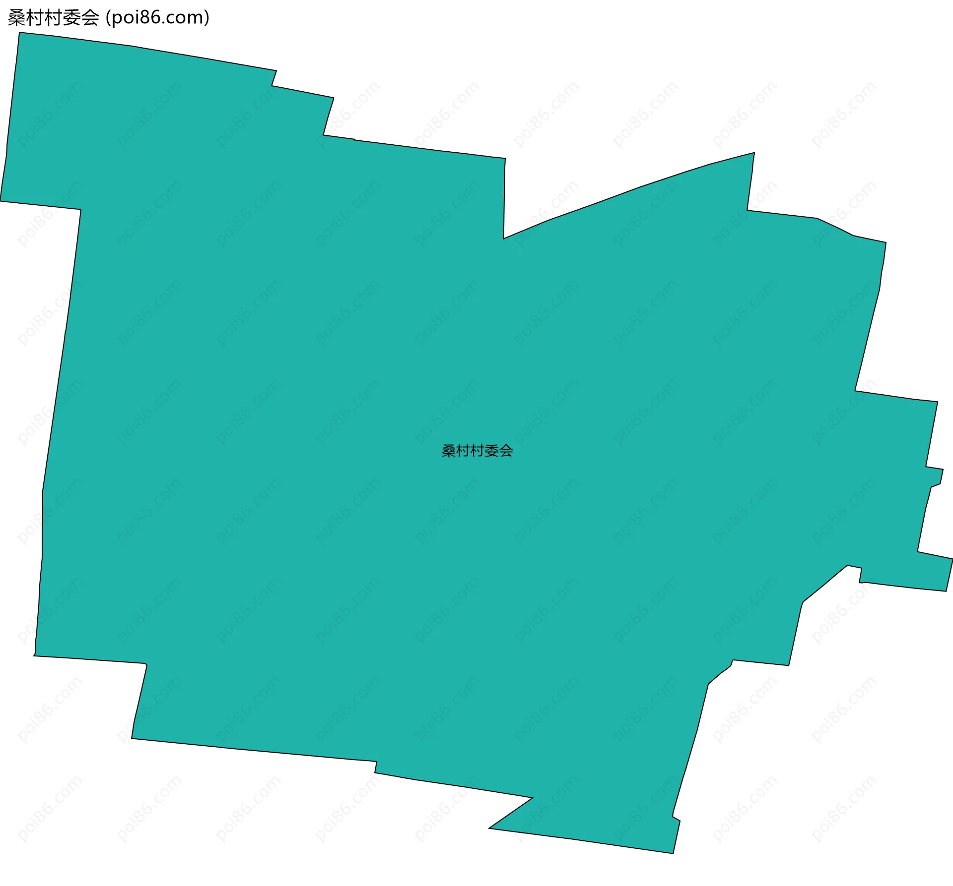 桑村村委会边界地图