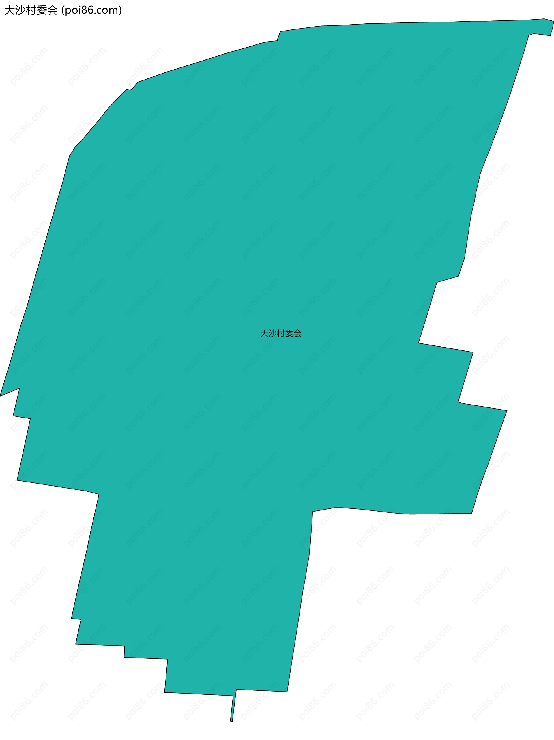 大沙村委会边界地图