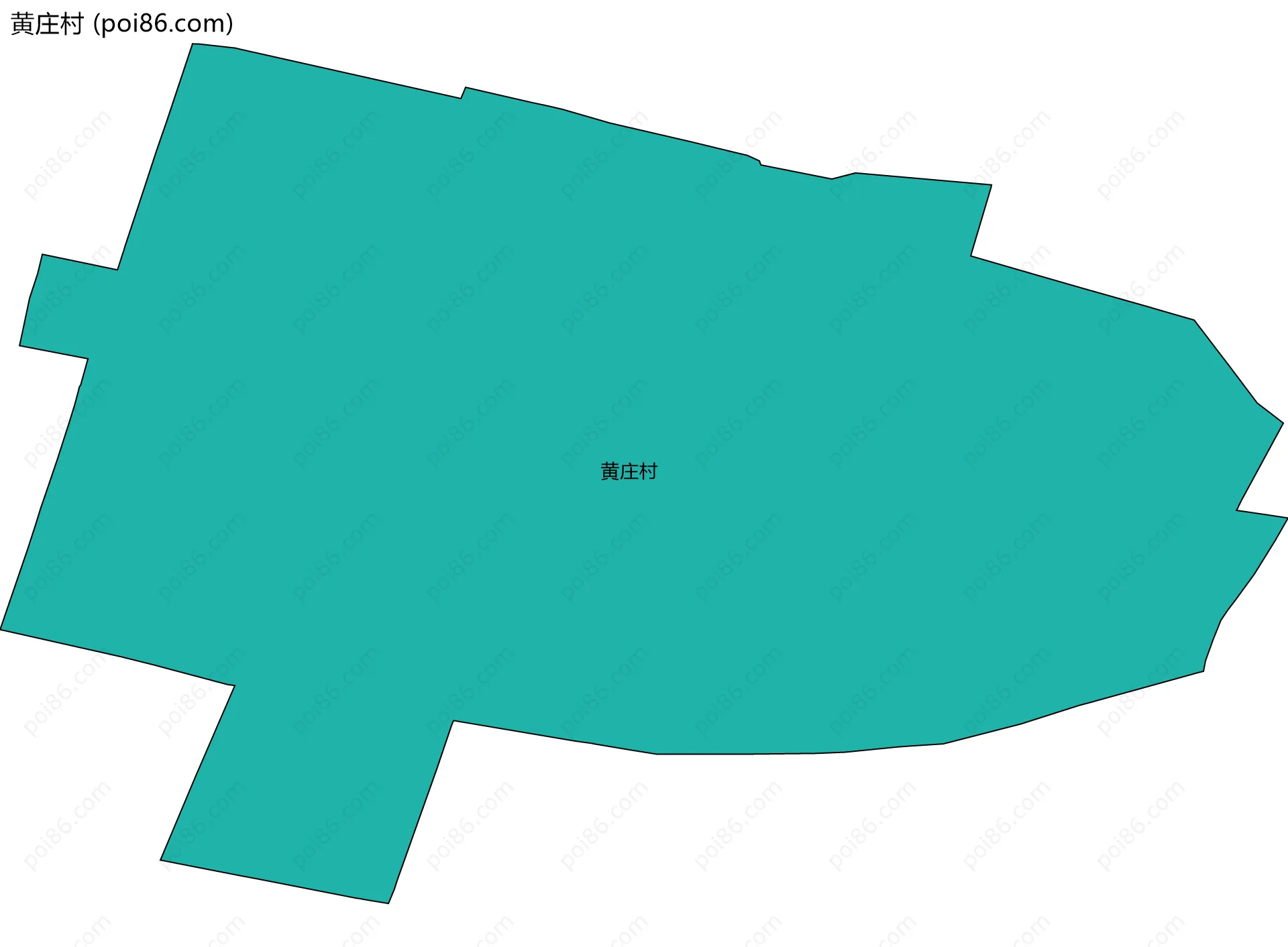 黄庄村边界地图