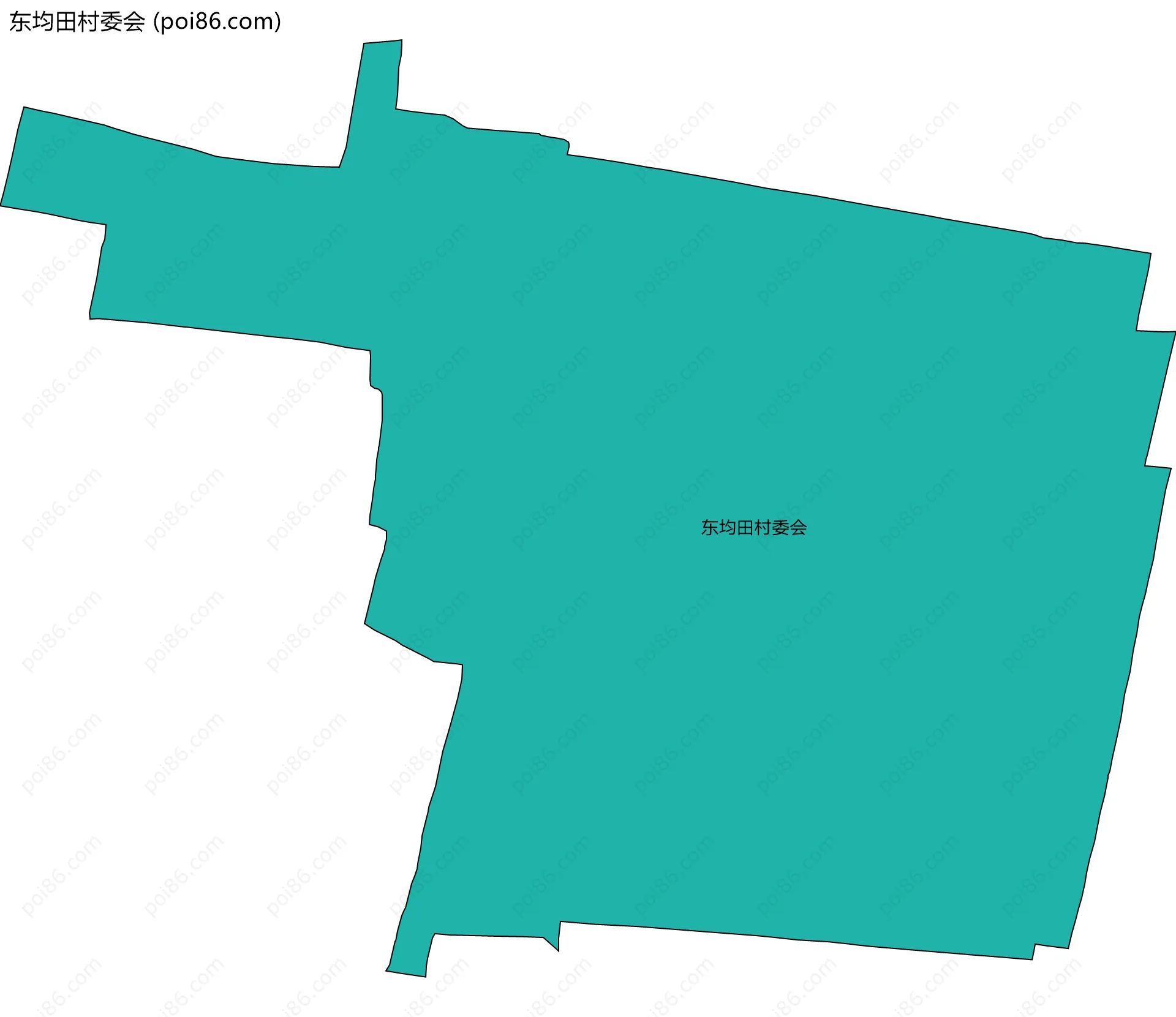 东均田村委会边界地图