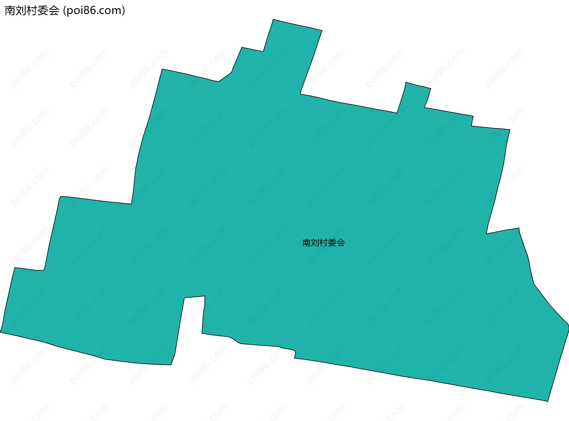 南刘村委会边界地图