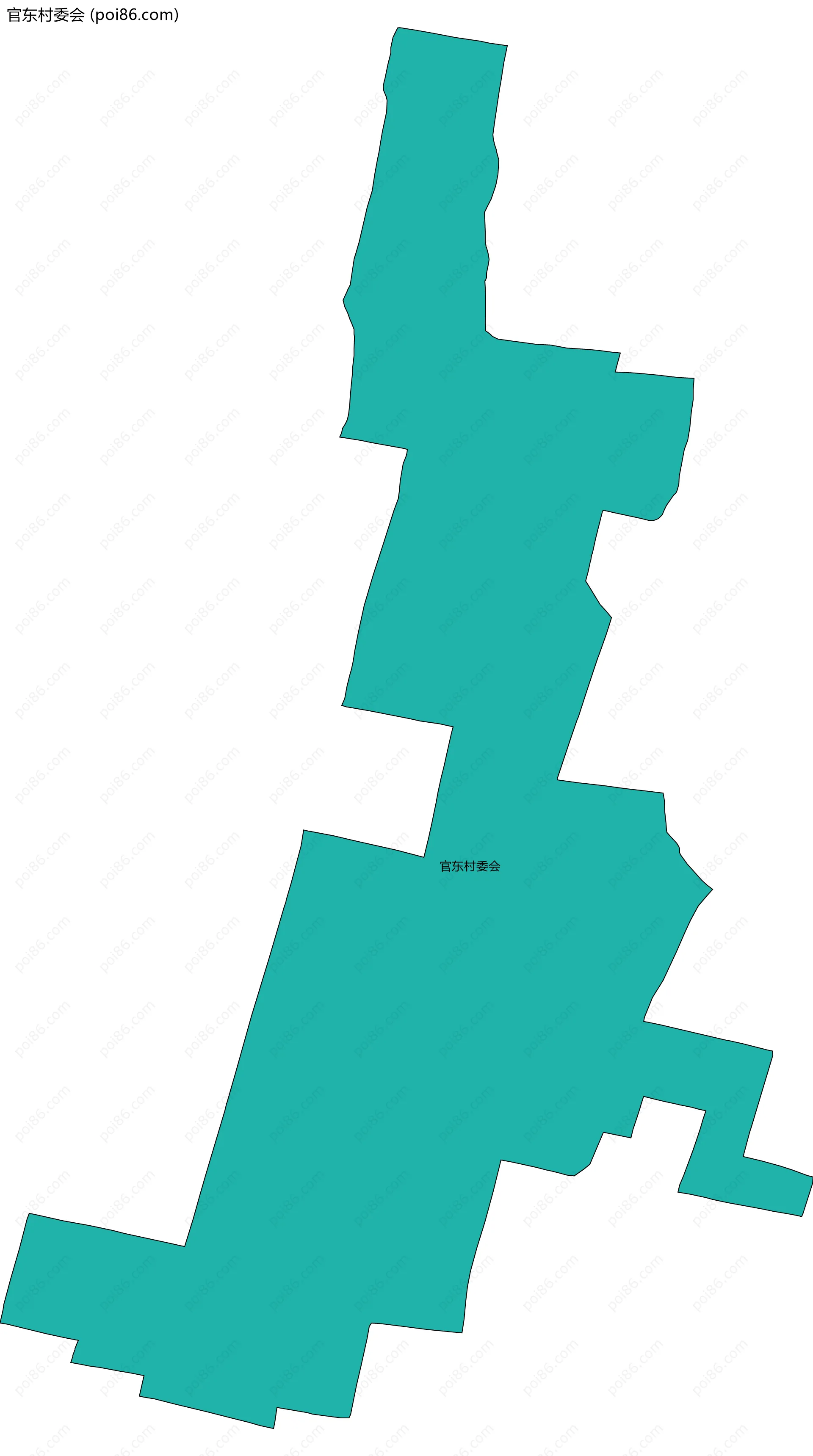 官东村委会边界地图