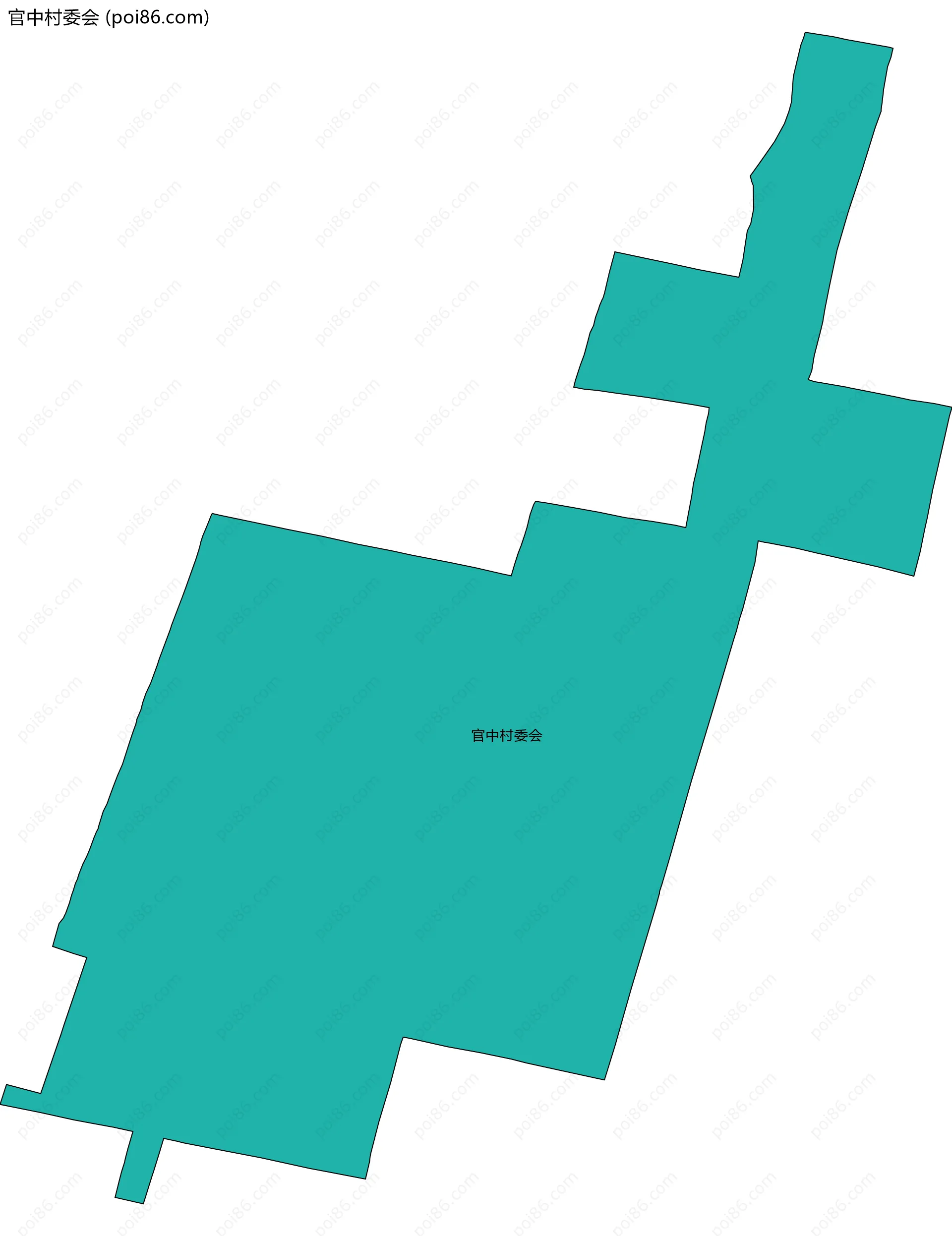 官中村委会边界地图