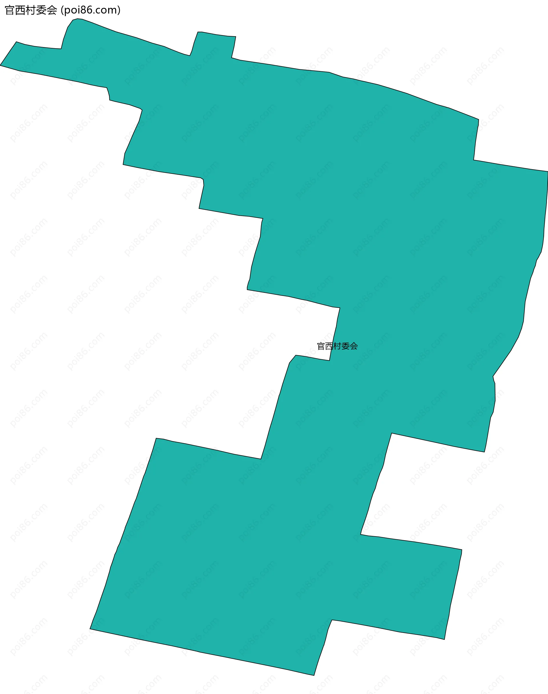 官西村委会边界地图