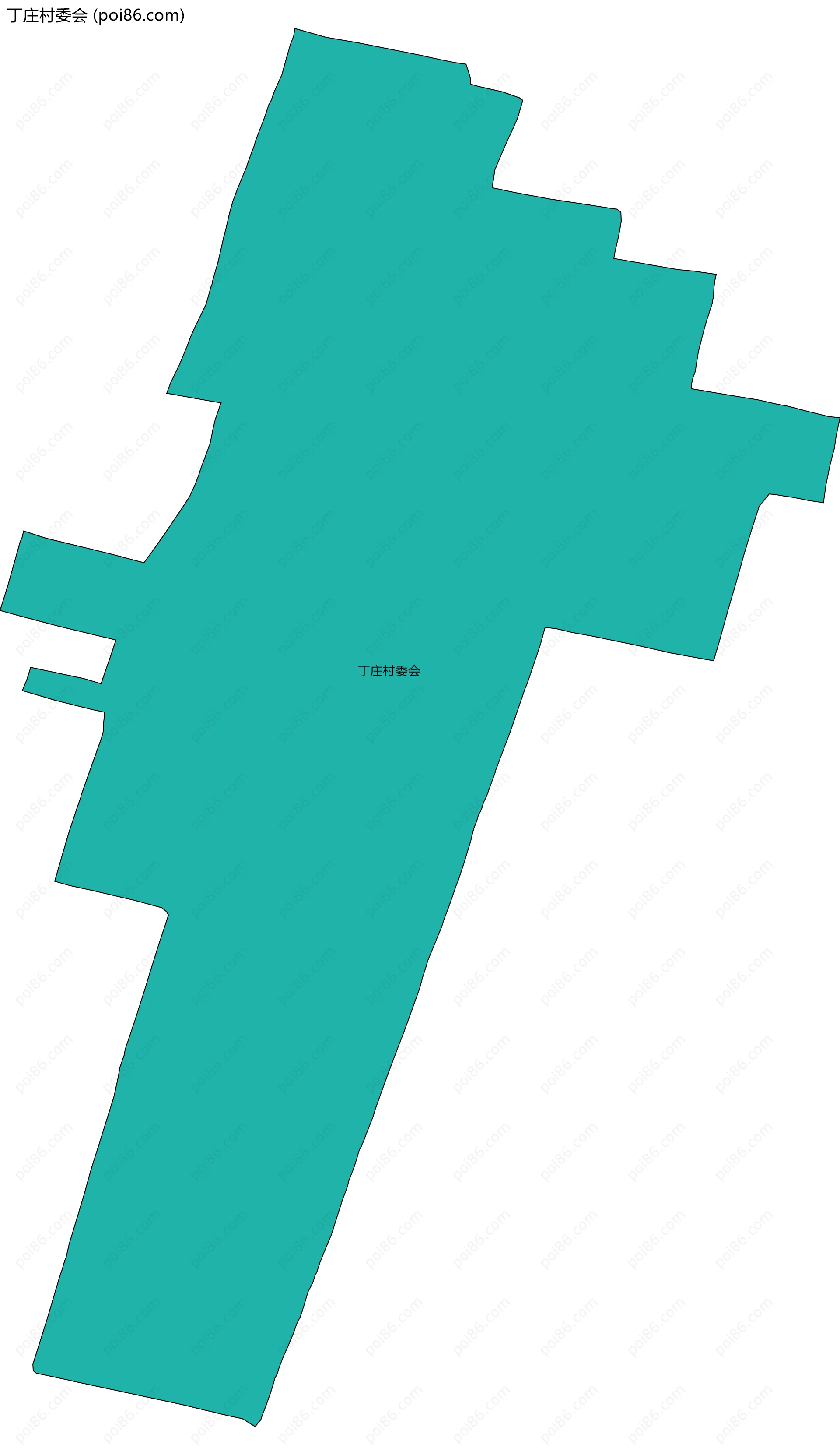 丁庄村委会边界地图