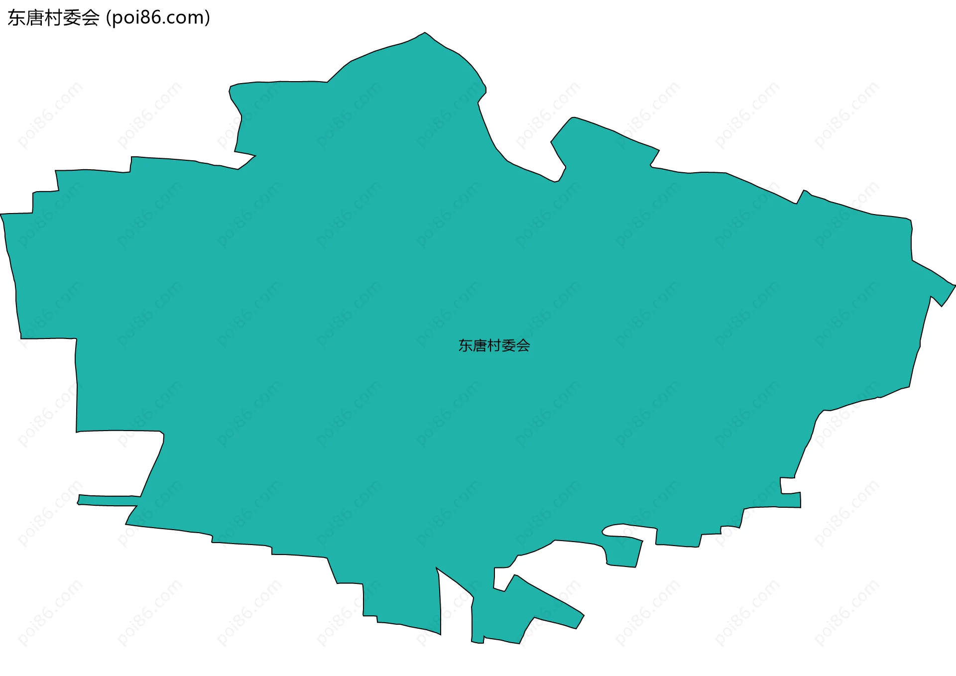 东唐村委会边界地图