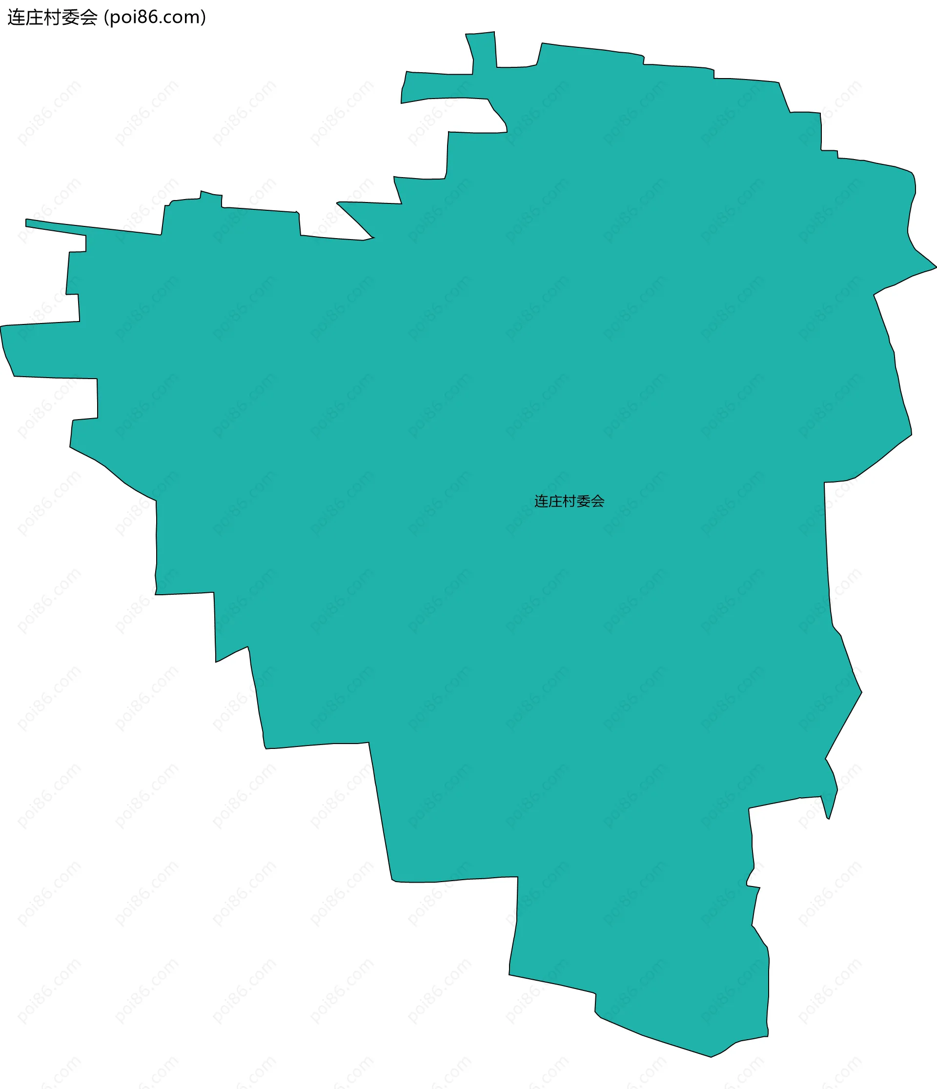 连庄村委会边界地图