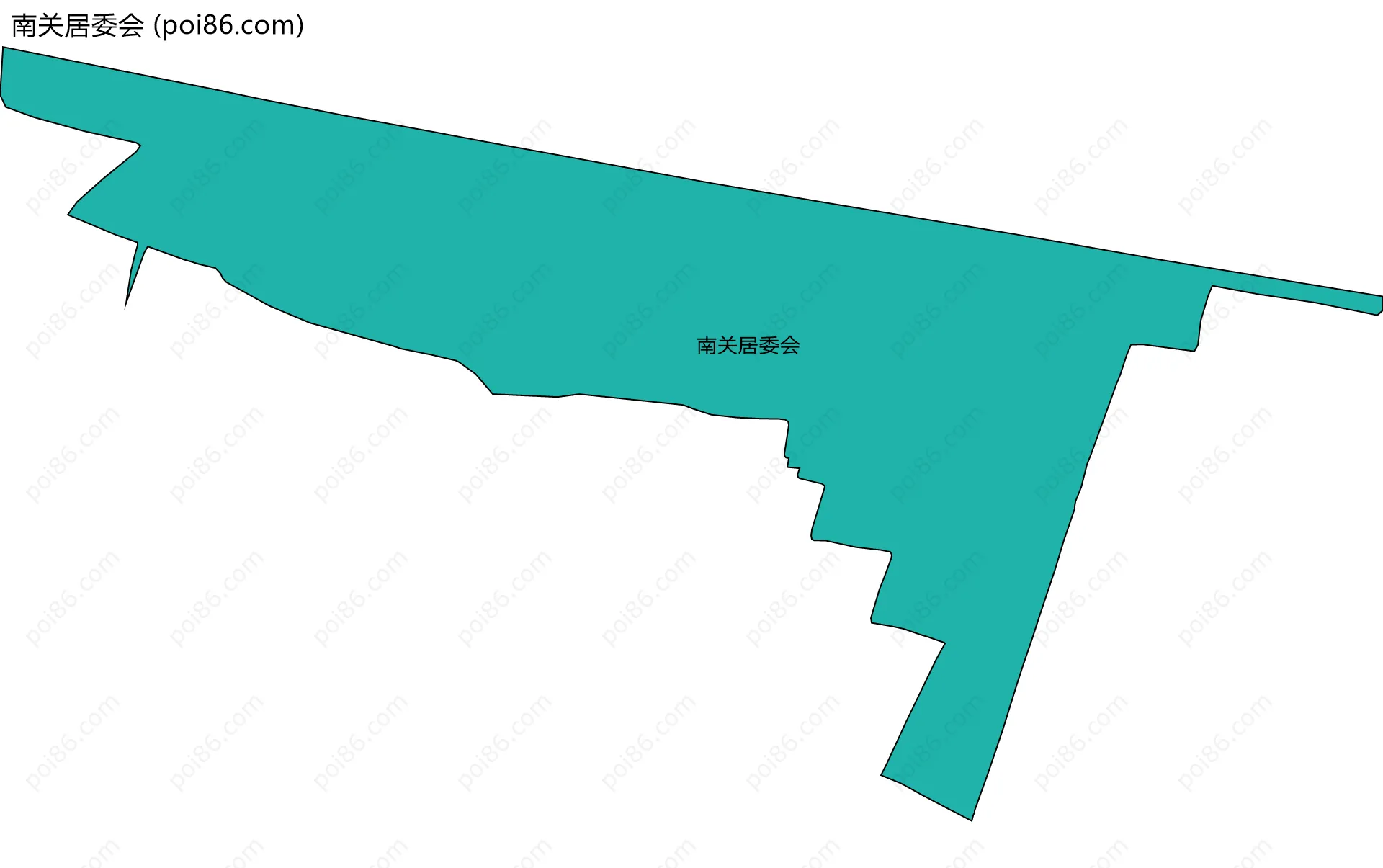 南关居委会边界地图