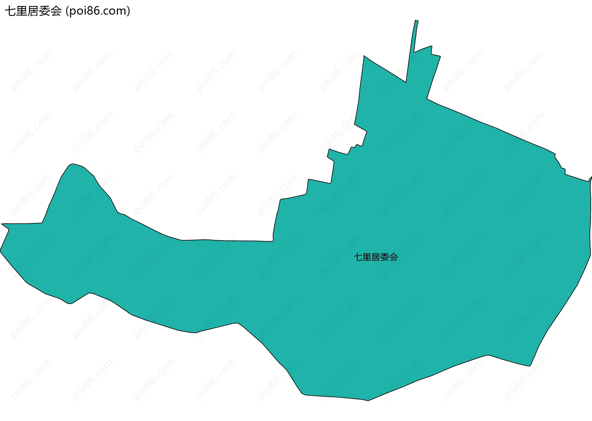 七里居委会边界地图