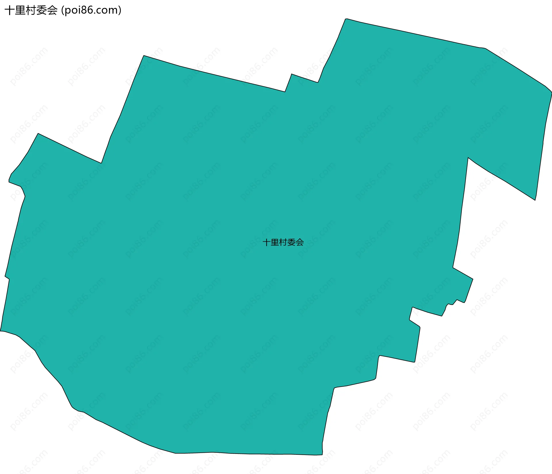 十里村委会边界地图