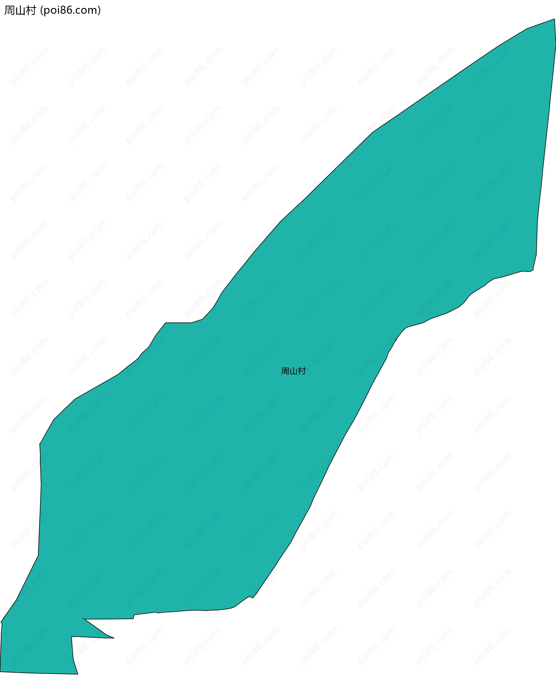 周山村边界地图