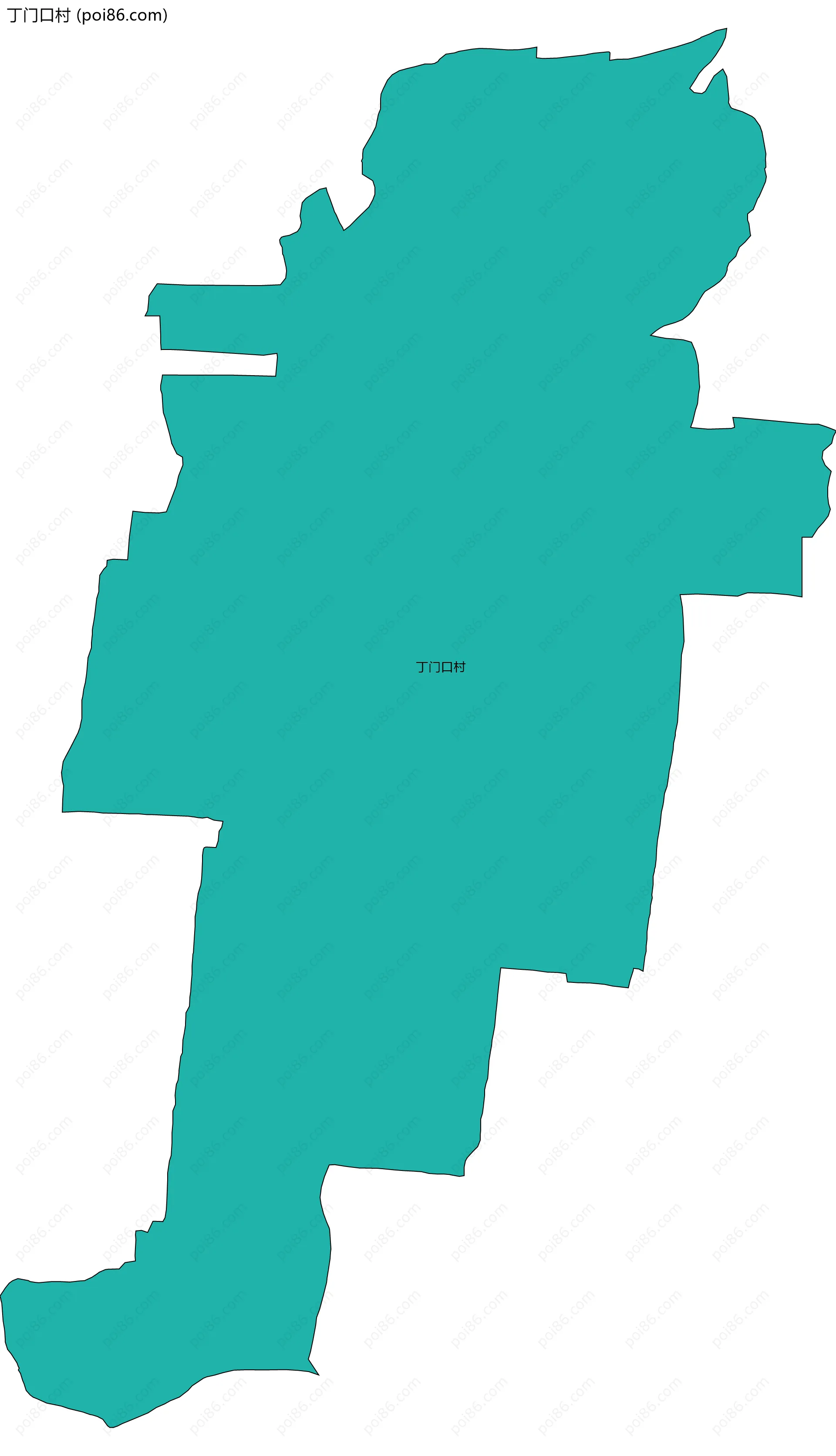 丁门口村边界地图