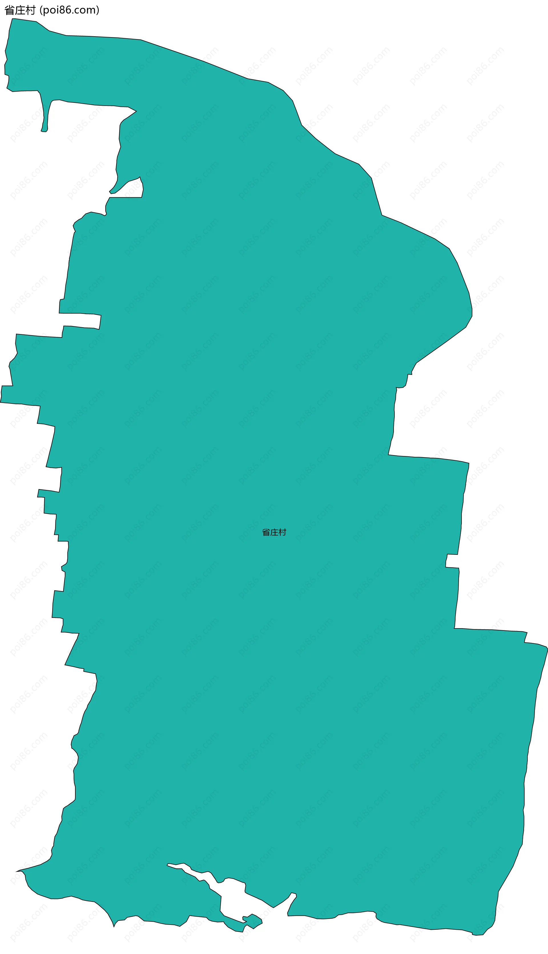 省庄村边界地图