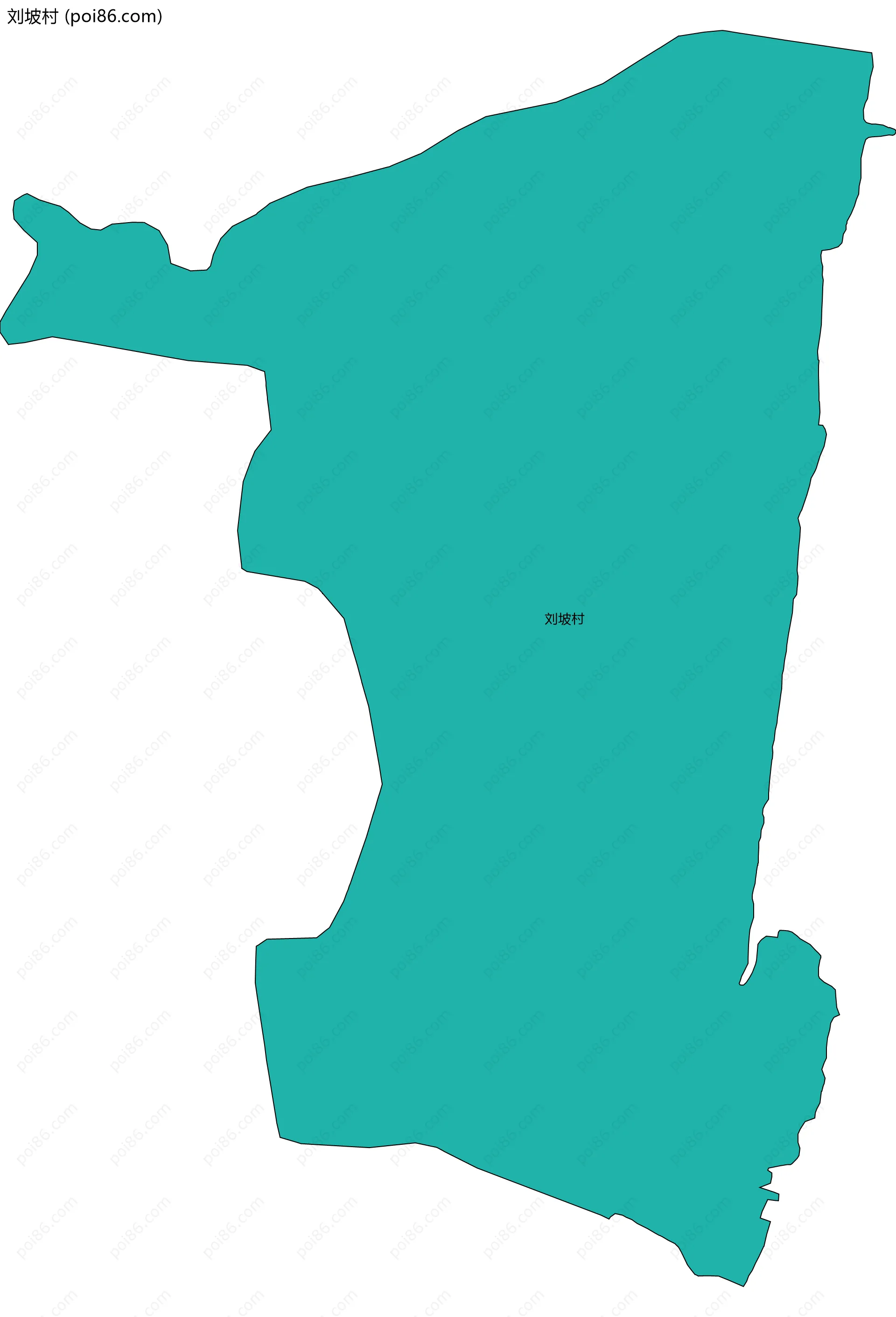 刘坡村边界地图