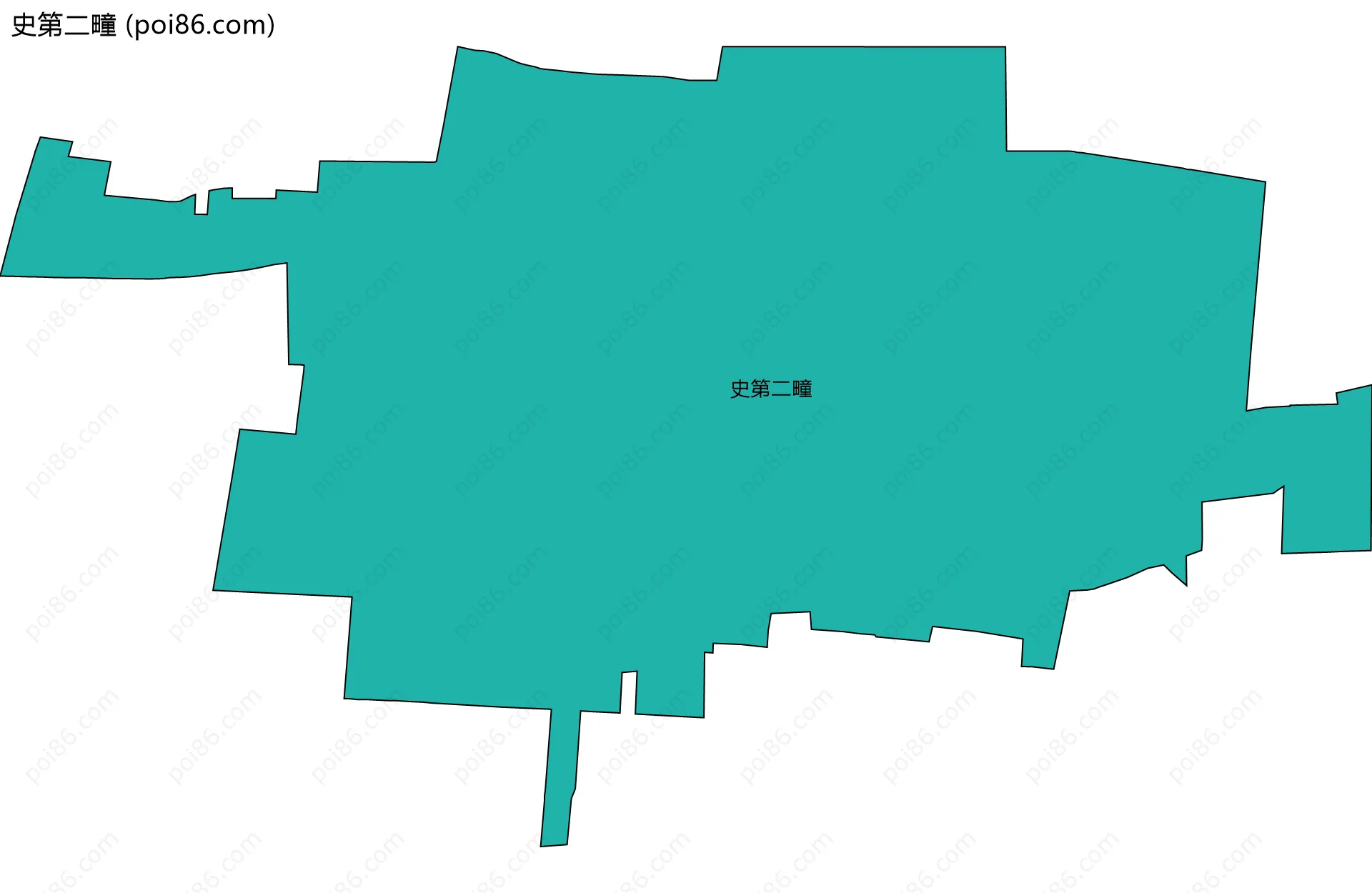 史第二疃边界地图