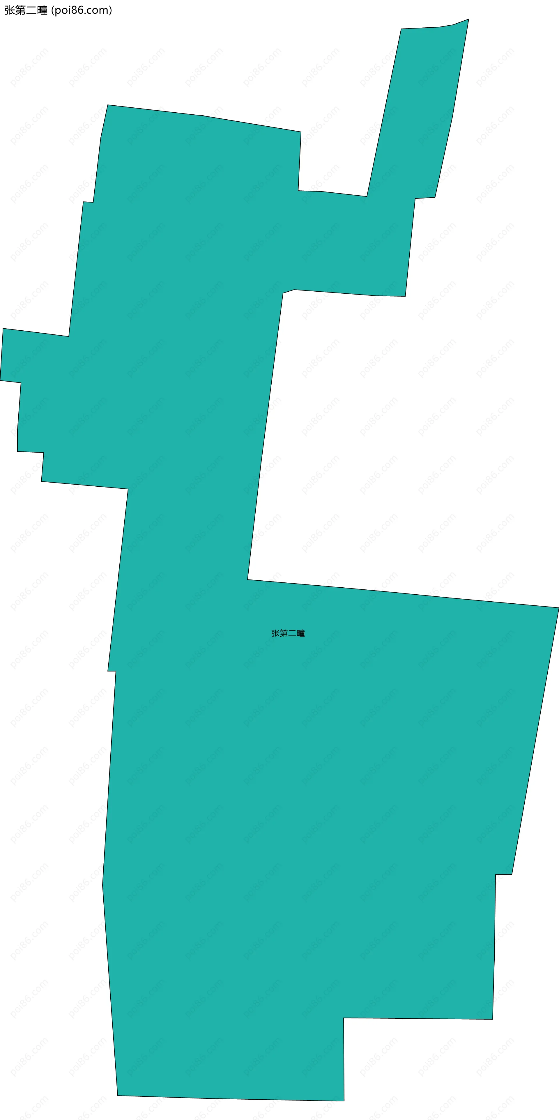 张第二疃边界地图