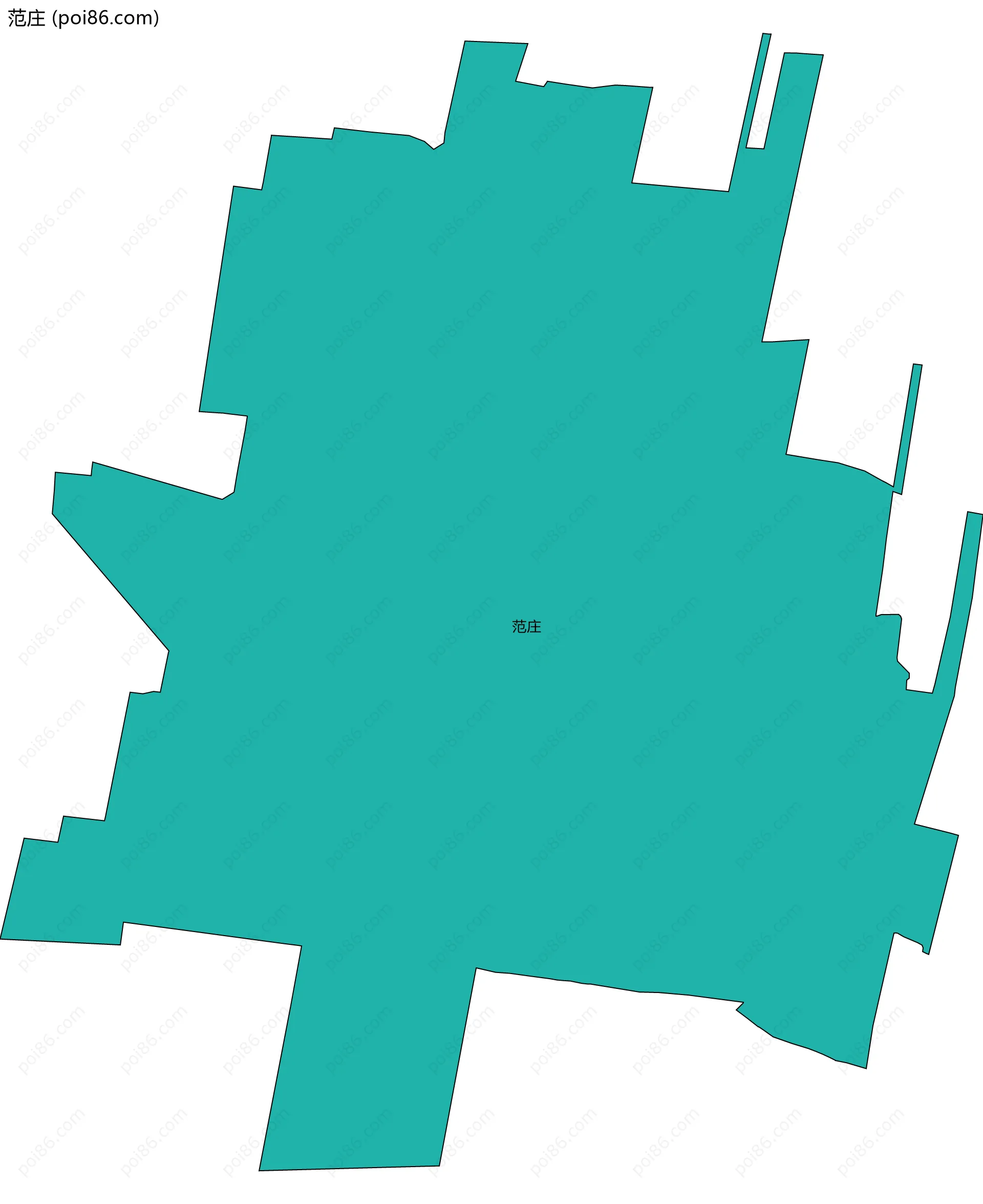 范庄边界地图