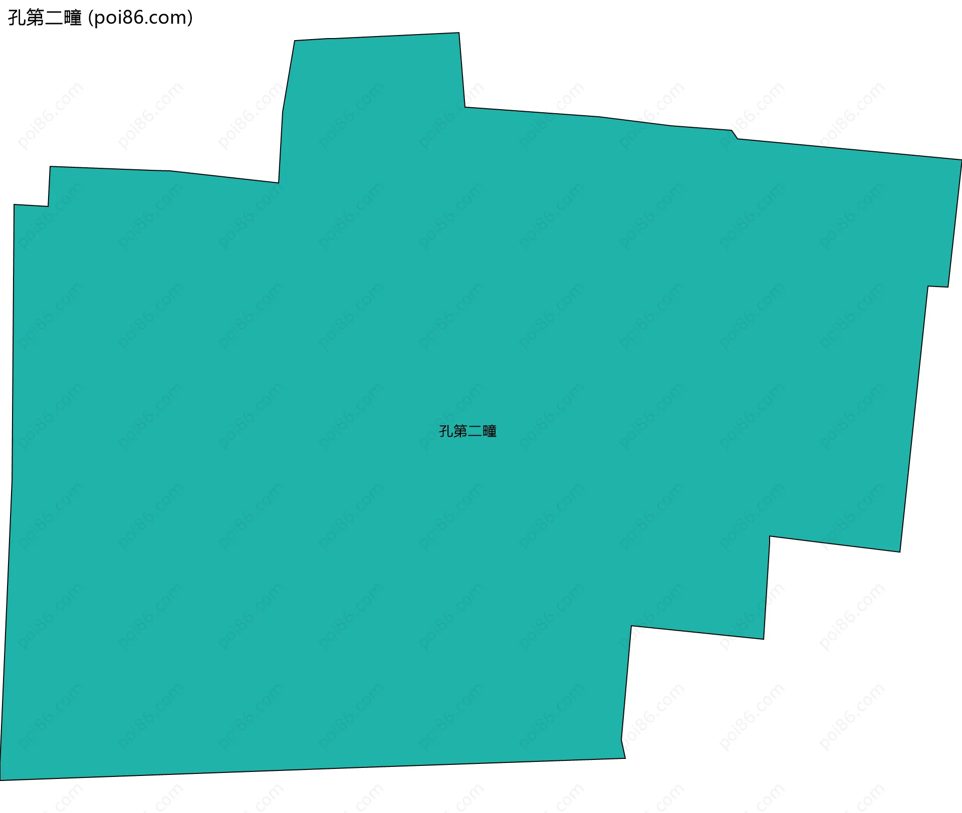 孔第二疃边界地图
